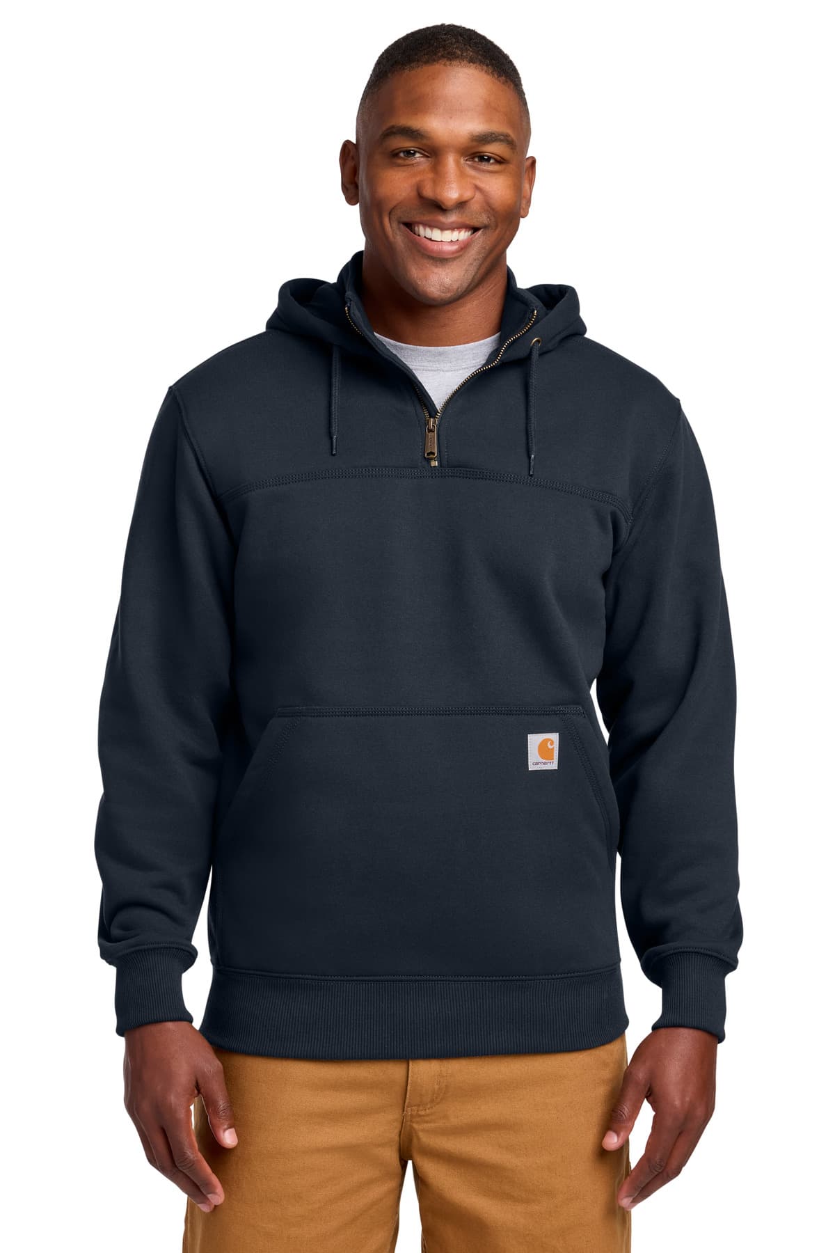 Carhartt ® Rain Defender ® Paxton Heavyweight Hooded Zip Mock Sweatshirt. CT100617 thumbnail 6