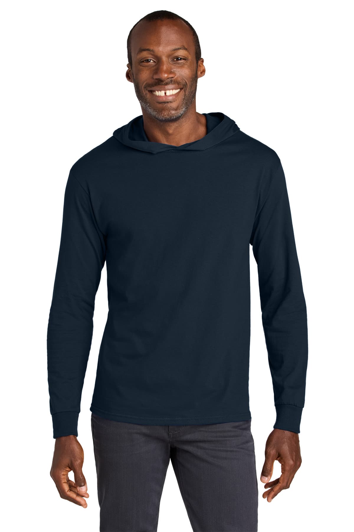 Jerzees Classics ™ Unisex Cotton Long Sleeve Hooded T-Shirt 363LH thumbnail 6