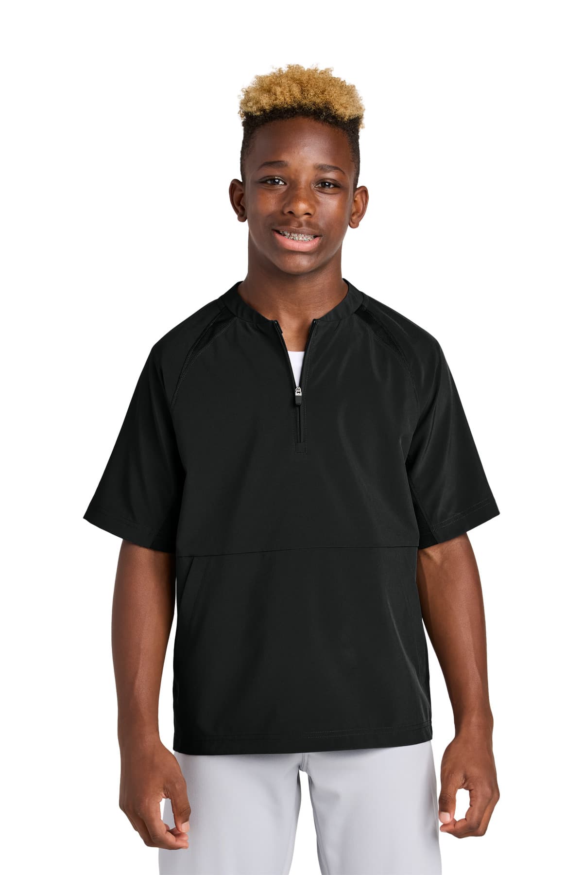 Sport-Tek ® Youth Repeat 1/2-Zip Short Sleeve Jacket YJST489 thumbnail 6