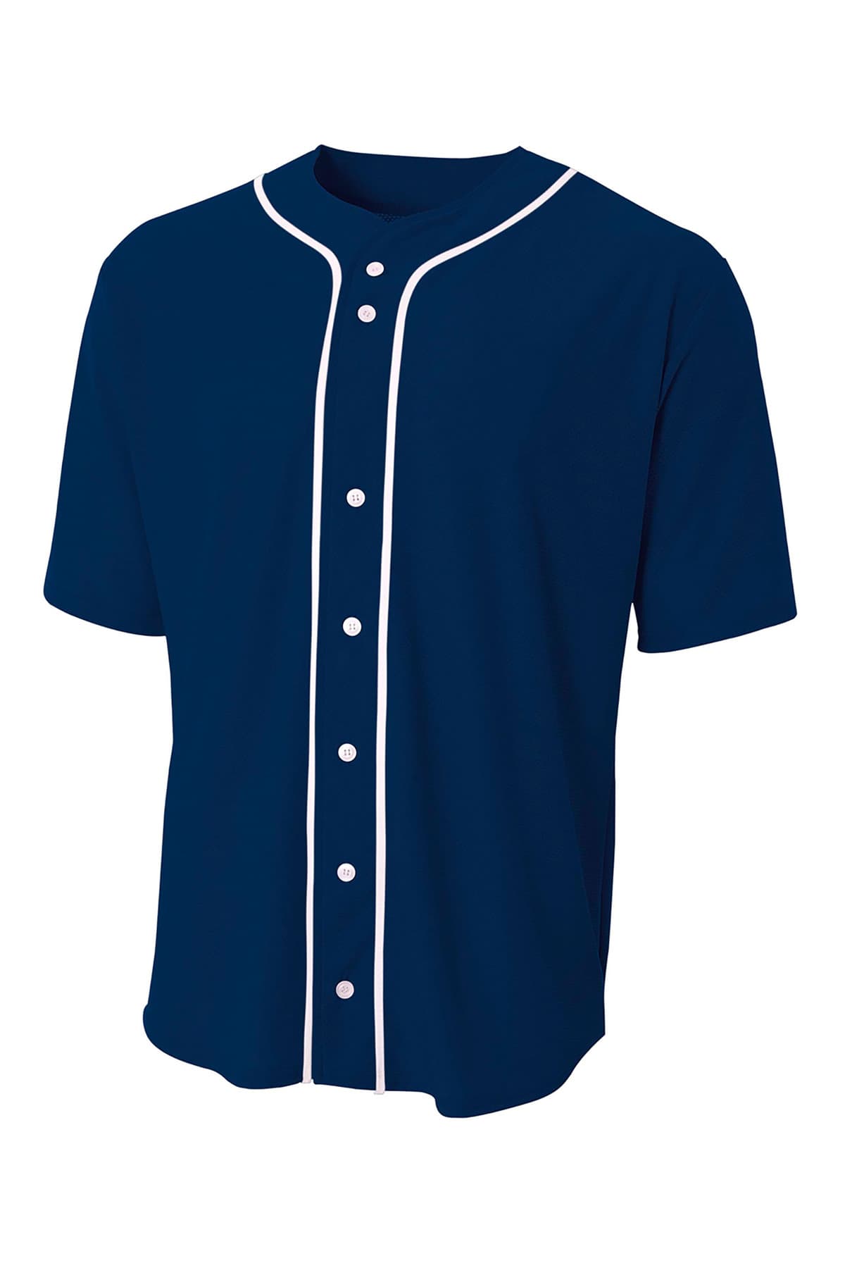 A4 Short Sleeve Full-Button Baseball Top A4N4184 thumbnail 6