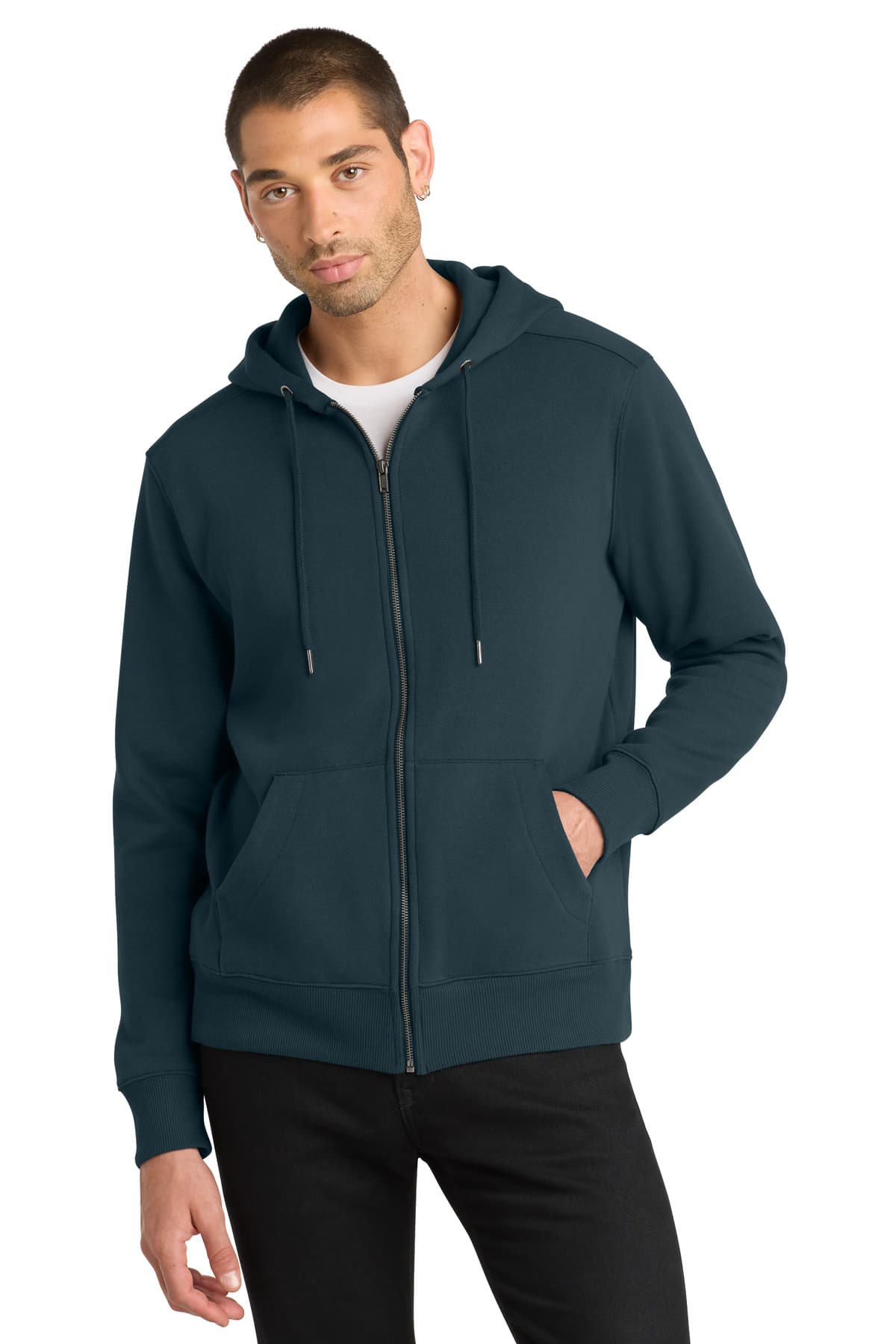 District ® Perfect Weight ® Fleece Full-Zip Hoodie DT1103 thumbnail 6
