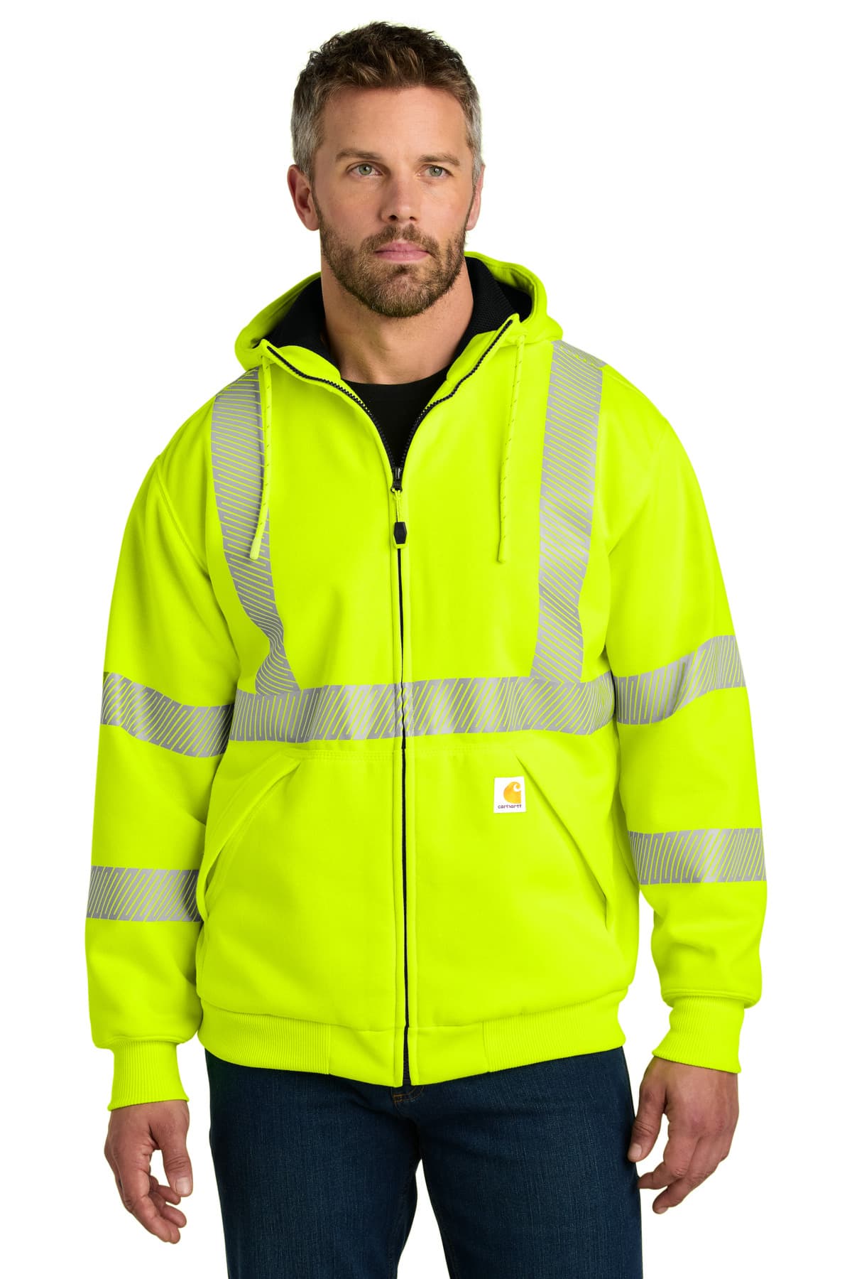 Carhartt ® ANSI 107 Class 3 Lined Full-Zip Sweatshirt CT104988 thumbnail 6