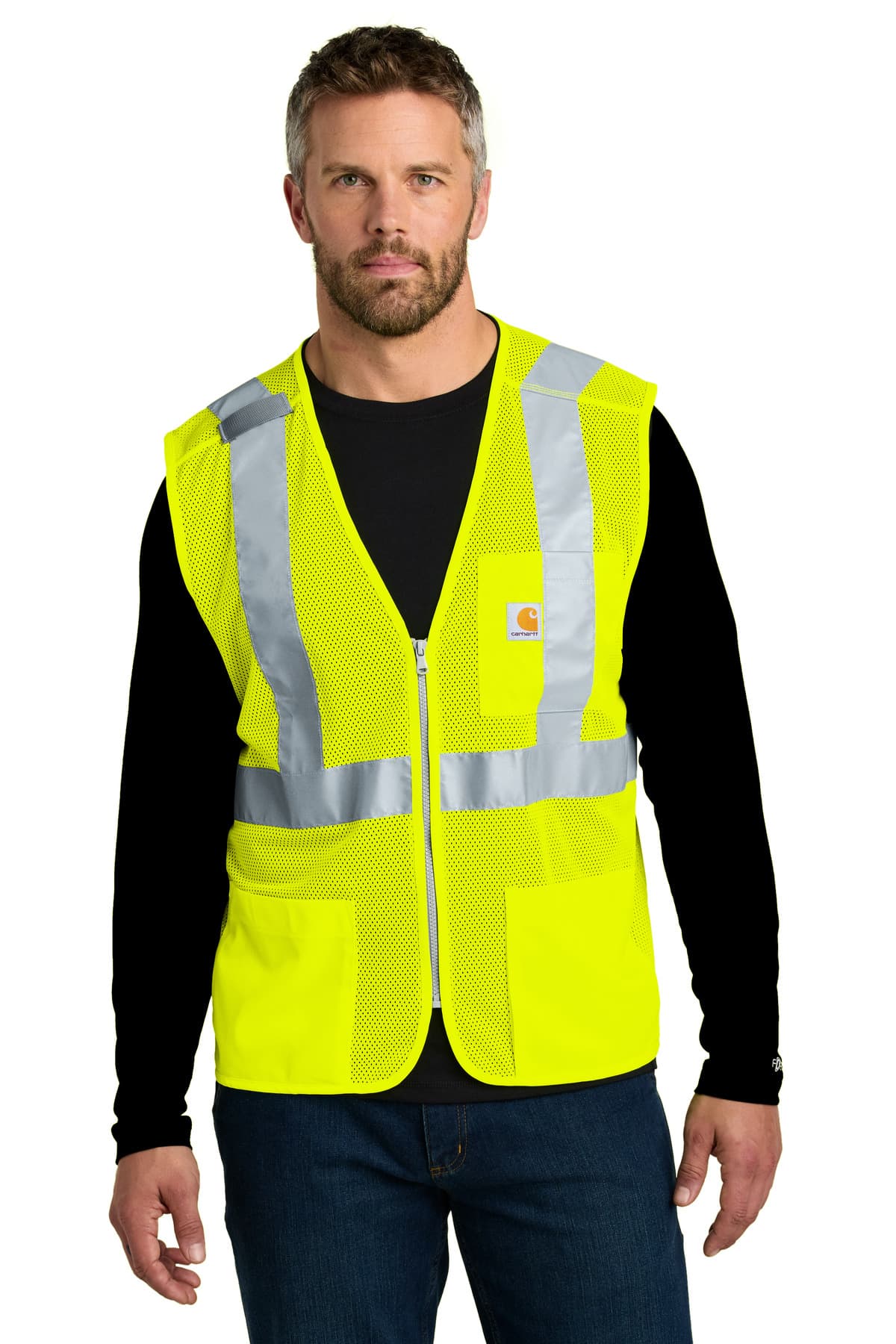 Carhartt ® ANSI Class 2 Mesh Zip-Front Vest CT106171 thumbnail 7