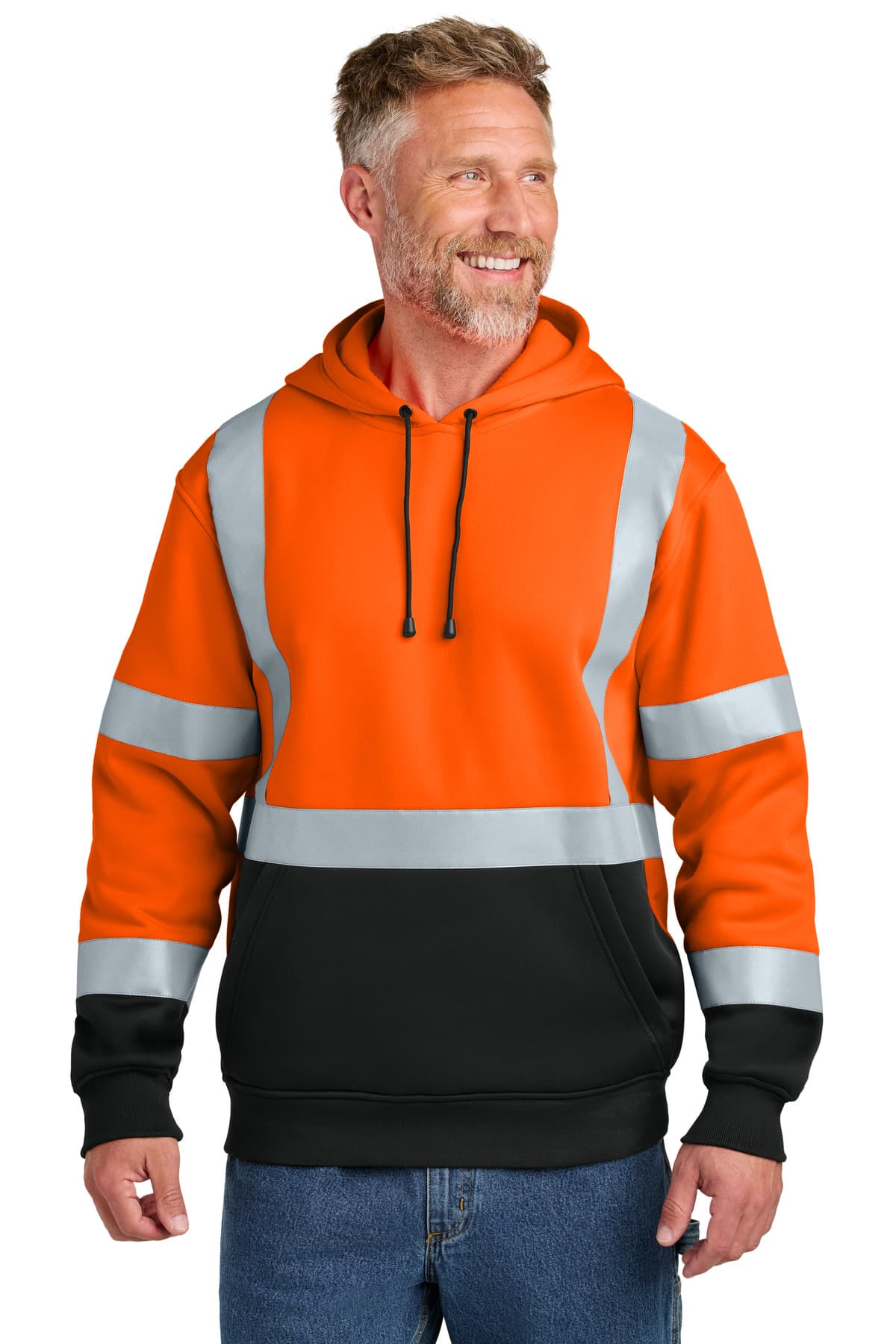 CornerStone ® ANSI 107 Class 3 Heavy-Duty Fleece Pullover Hoodie CSF301