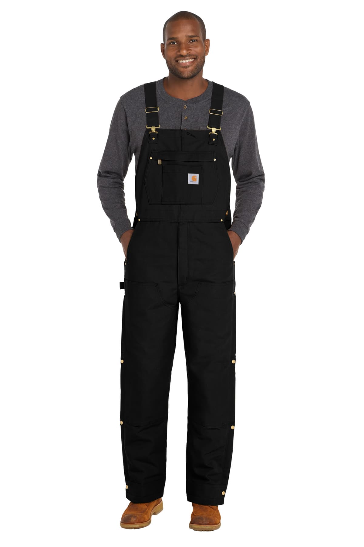 Carhartt ® Short Firm Duck Insulated Bib Overalls CTS106672 thumbnail 6