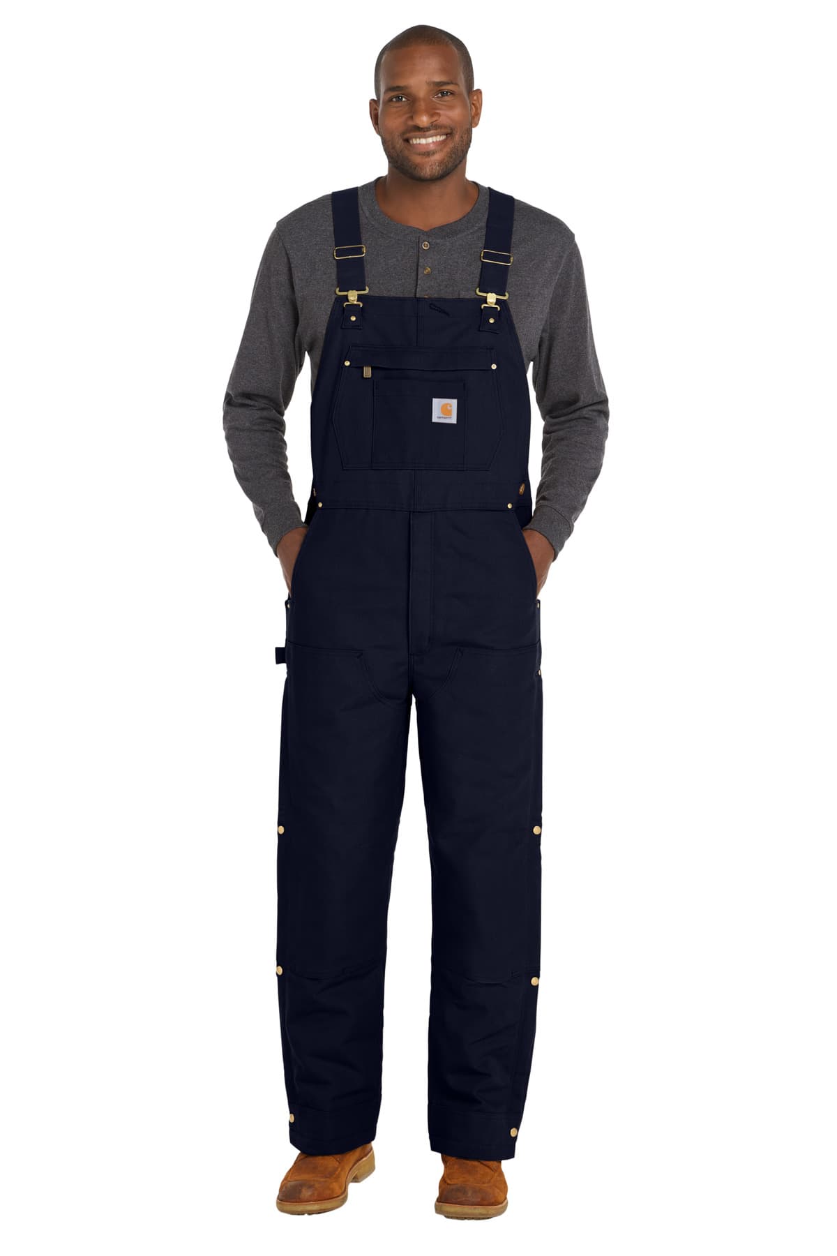 Carhartt ® Tall Firm Duck Insulated Bib Overalls CTT106672 thumbnail 6