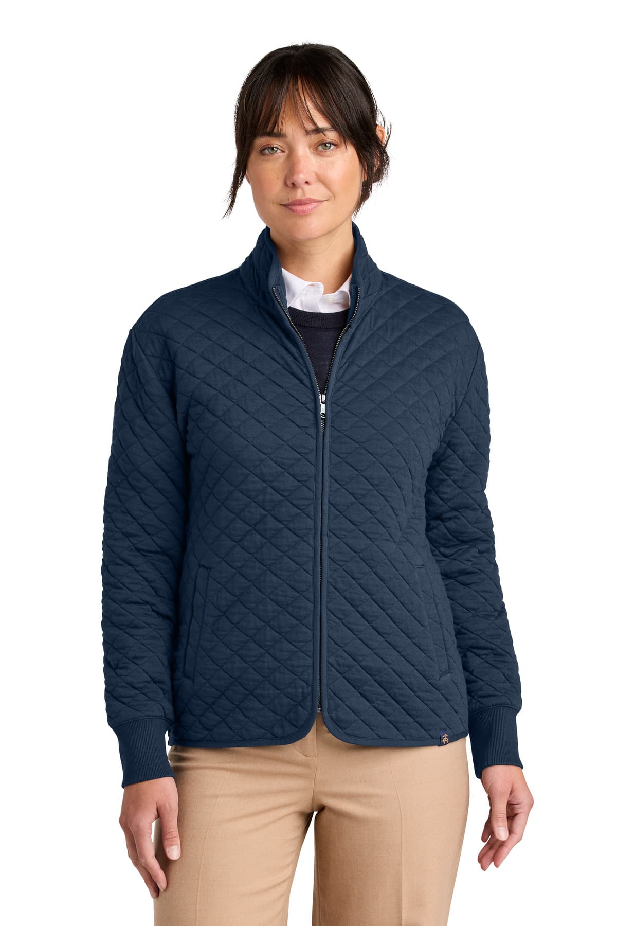 Brooks Brothers ® Women's Diamond Quilt Full-Zip BB18213 thumbnail 6