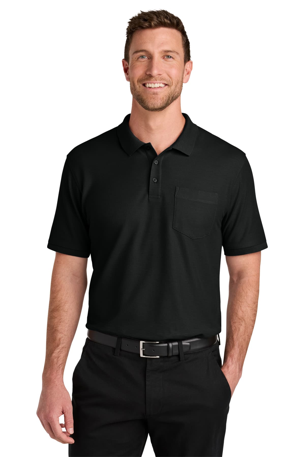 Port Authority ® Tall Wearever Signature Pique Pocket Polo TLK200P thumbnail 6