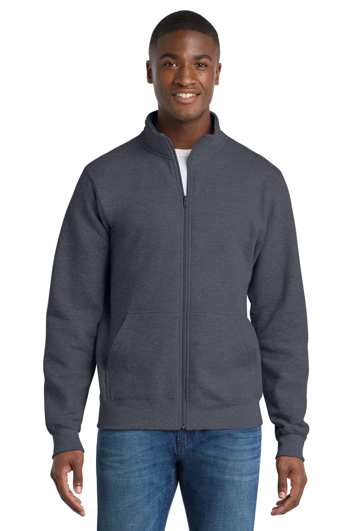 Port & Co ™ Core Fleece Cadet Full-Zip Sweatshirt PC78FZ thumbnail 4