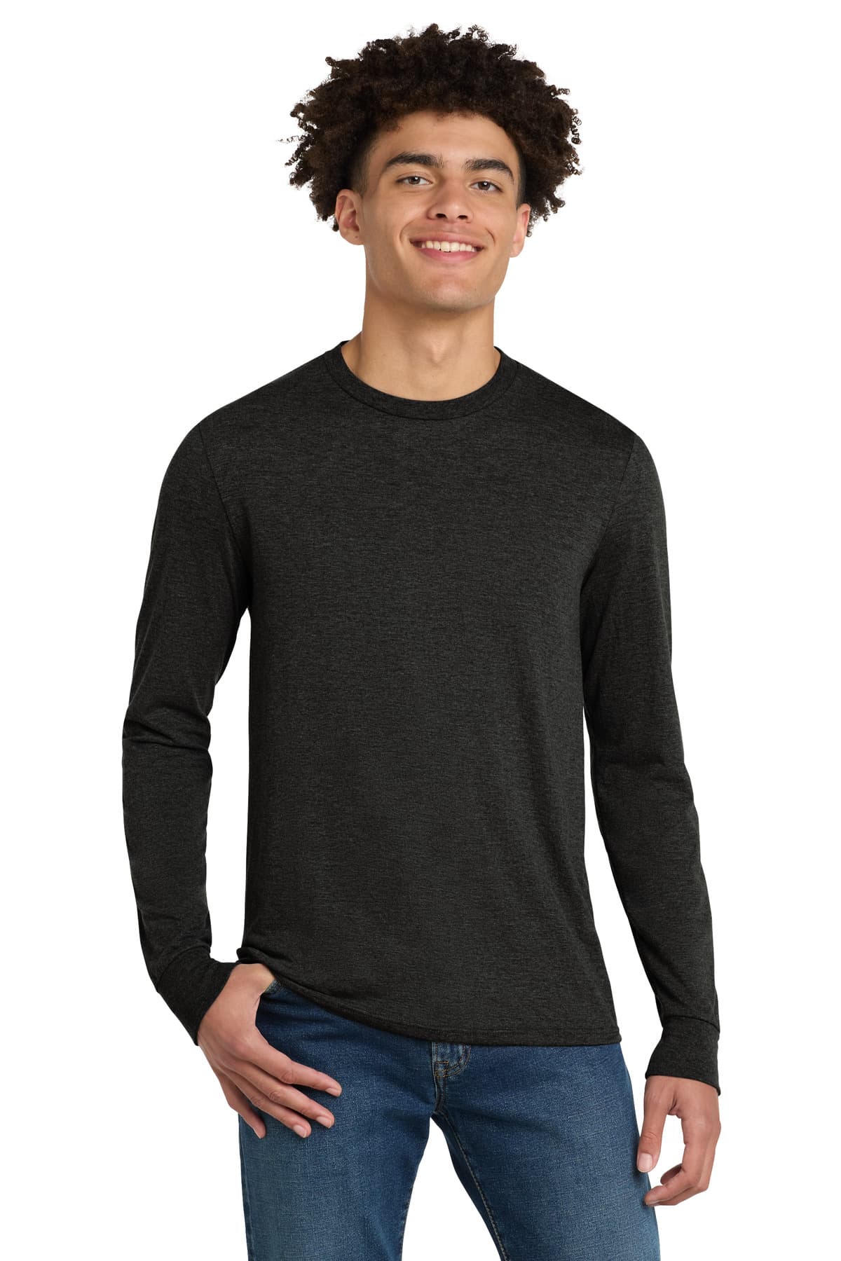 District ® Perfect Tri ® Long Sleeve Tee . DM132 thumbnail 6