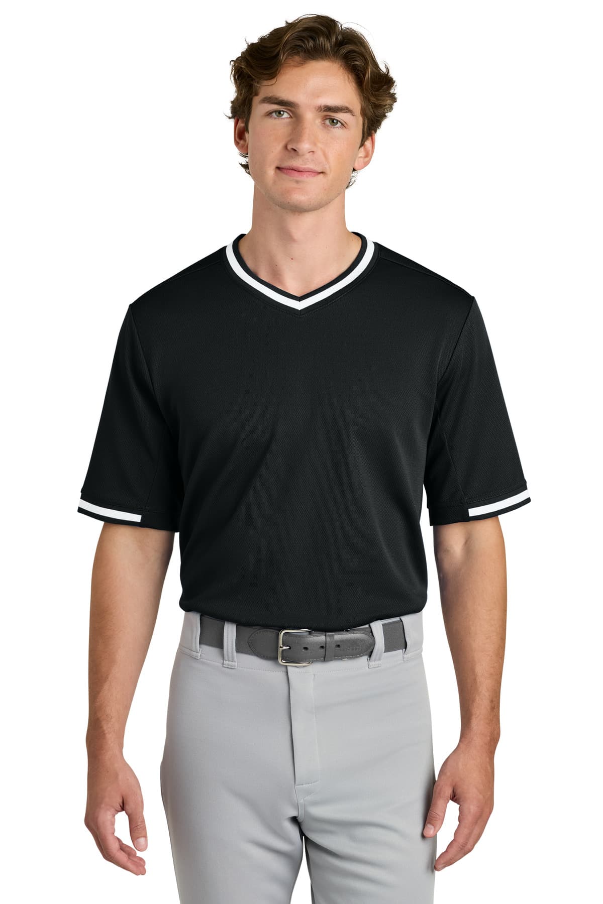 Sport-Tek ® Tough Mesh V-Neck Baseball Jersey ST221 thumbnail 6