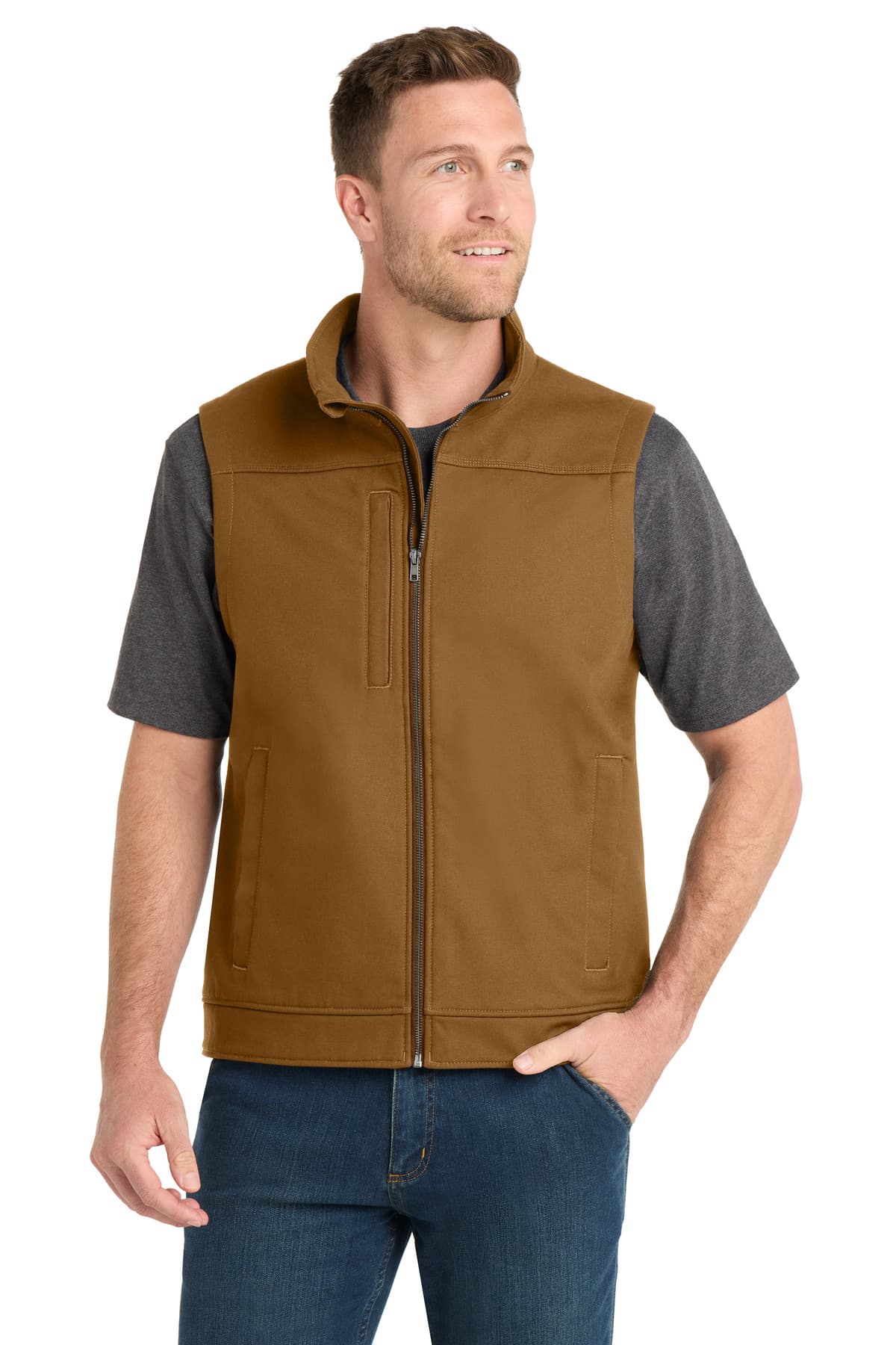 CornerStone ® Duck Bonded Soft Shell Vest CSV60 thumbnail 4