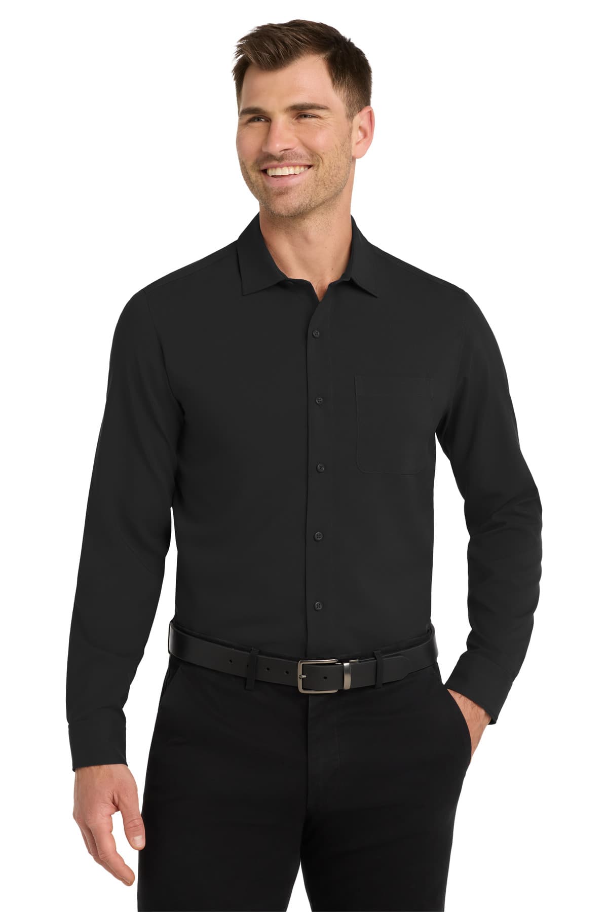 Port Authority ® Long Sleeve Performance Staff Shirt W401 thumbnail 4