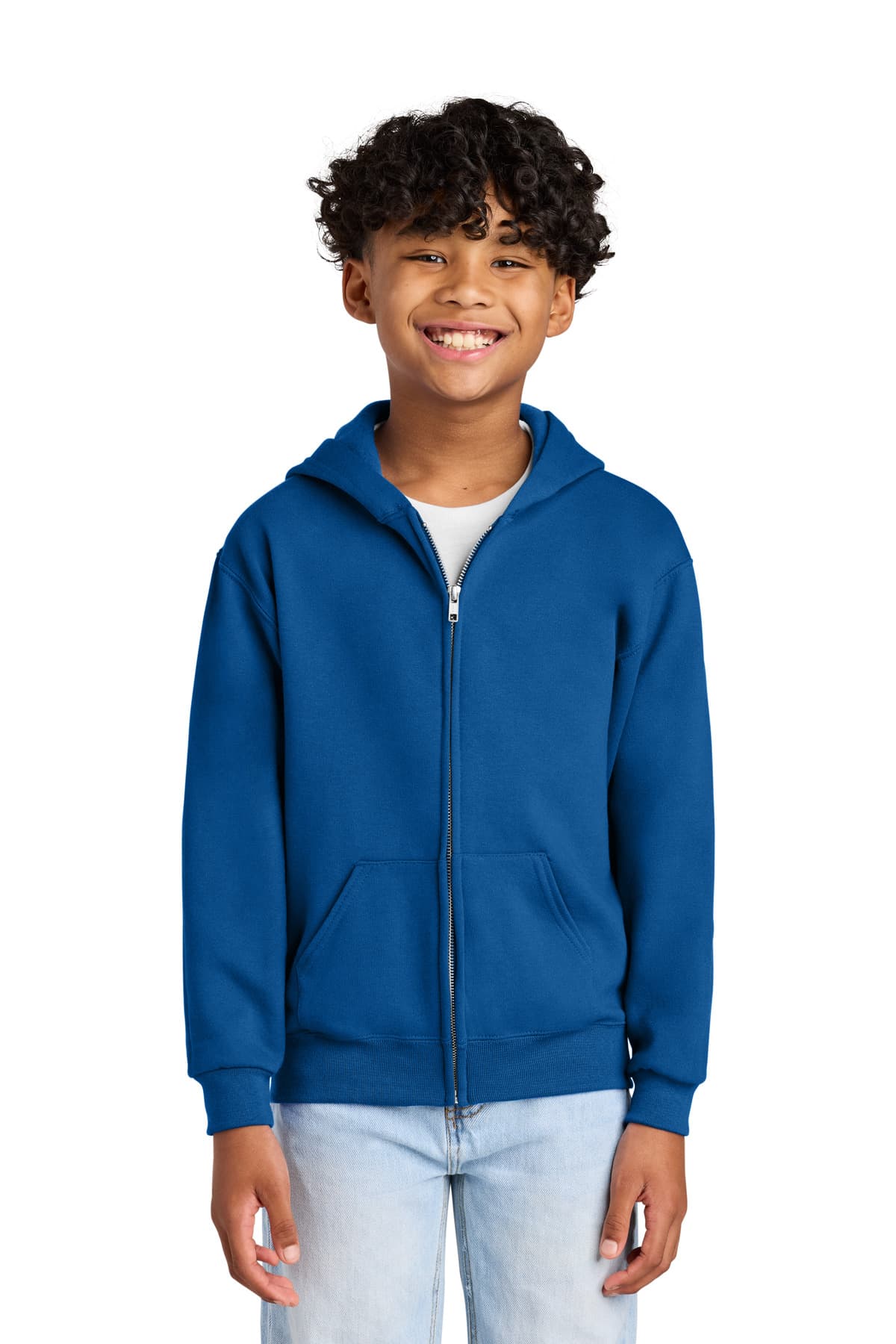Jerzees ® - Youth NuBlend ® Full-Zip Hooded Sweatshirt. 993B thumbnail 6