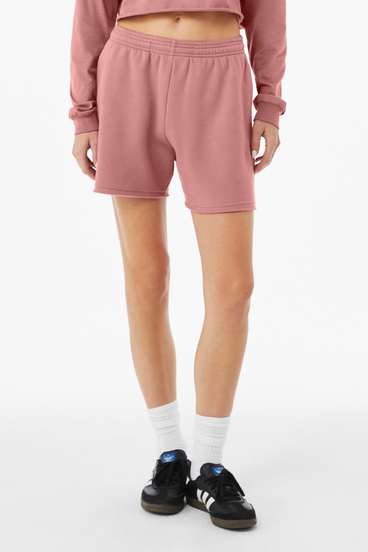 BELLA+CANVAS ® Women's Cutoff Sweatshort BC3787 thumbnail 3