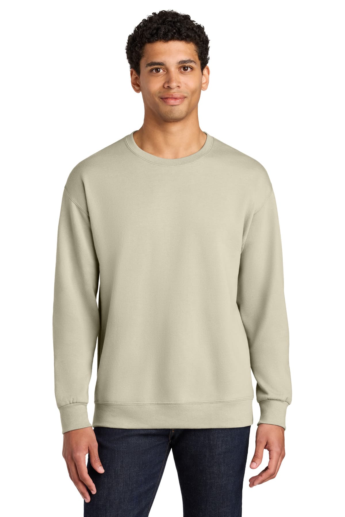 Jerzees Ultimate ™ Unisex CVC Ring Spun Crewneck Sweatshirt IC48M thumbnail 6