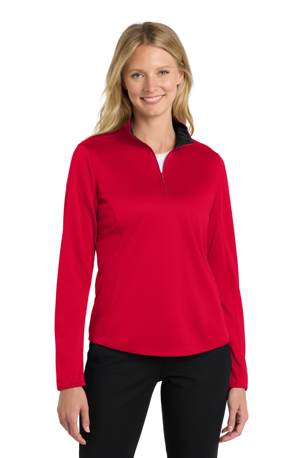 Port Authority ® Women's Silk Touch ™ Performance 1/4-Zip LK584 thumbnail 4