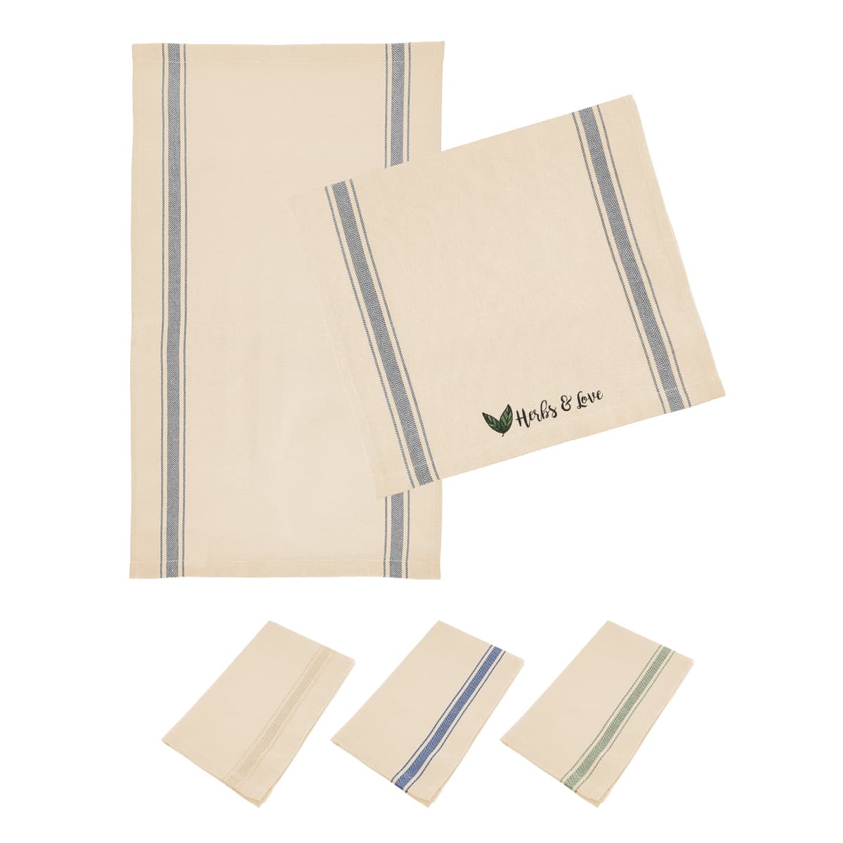 Cotton Stripe Tea Towel