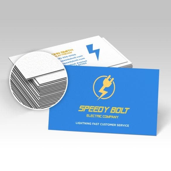 Black Edge Business Cards - Image 1