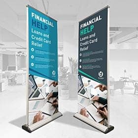 Deluxe Double-Sided Retractable Banner Stands