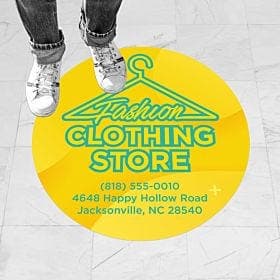 Round Vinyl Floor Graphics