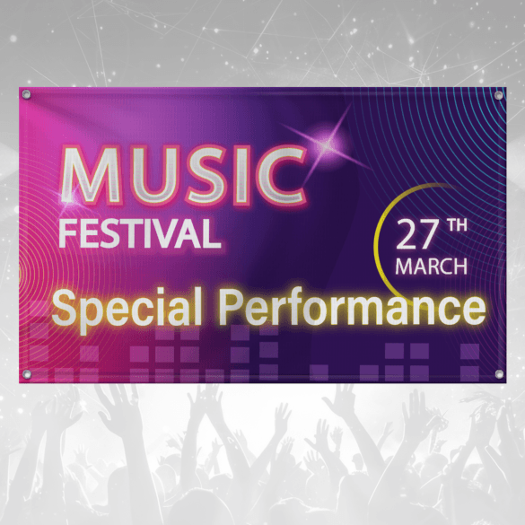 18oz Single Sided Blockout Banner