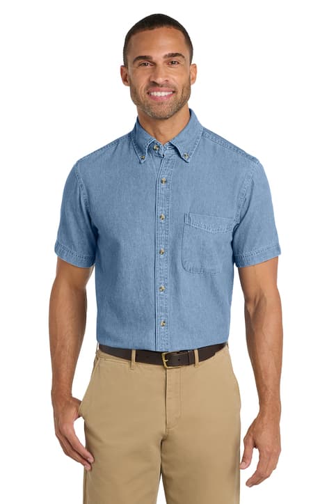Port & Co ™ Short Sleeve Value Denim Shirt. SP11