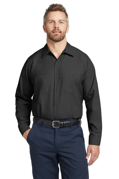 Red Kap ® Long Size, Long Sleeve Industrial Work Shirt. SP14LONG
