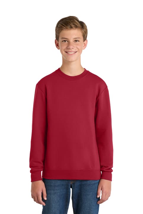 Port & Co ™ Youth Core Fleece Crewneck Sweatshirt. PC90Y