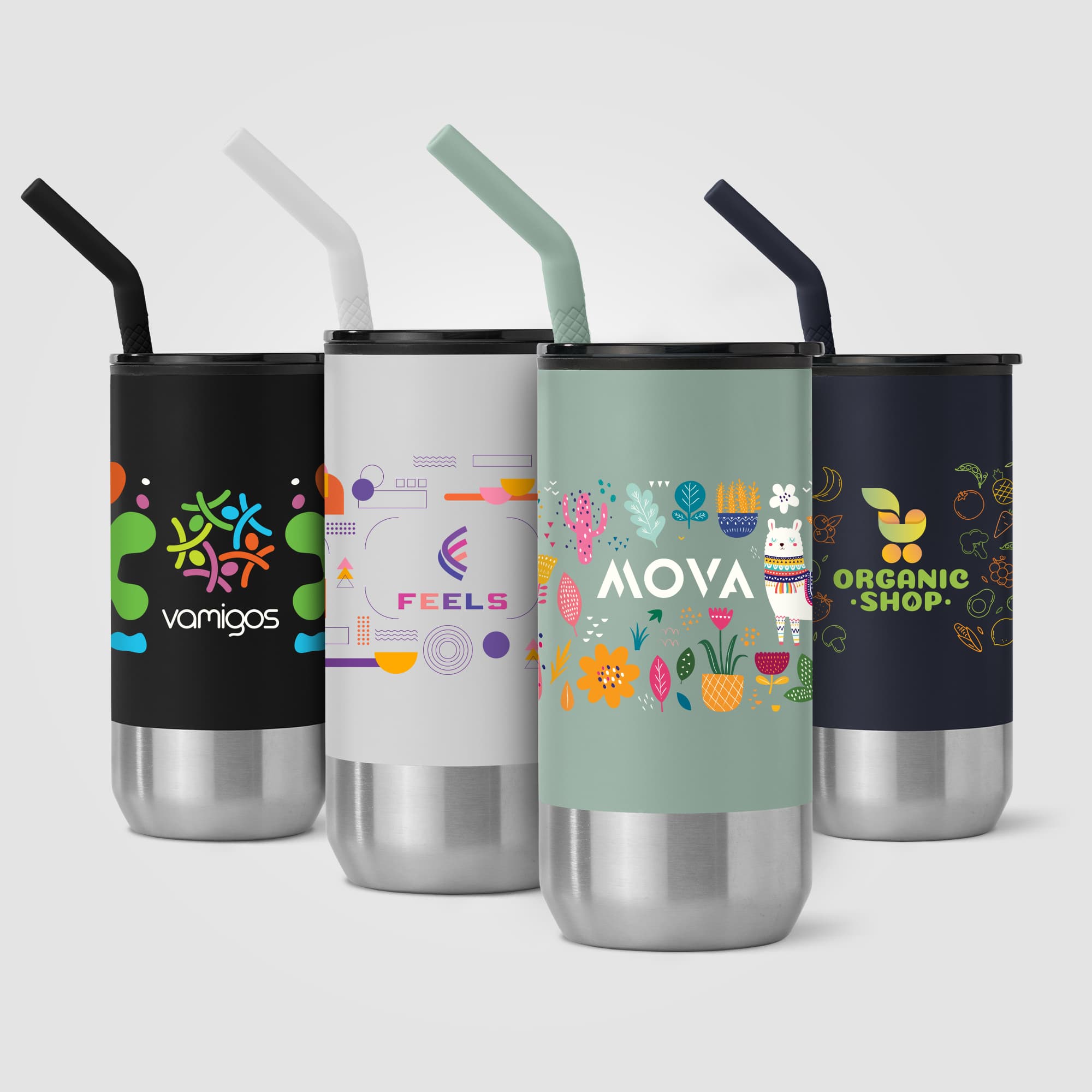Atlantis - 16 oz. Double Wall Tumbler - Stainless with Recycled RPP Inner