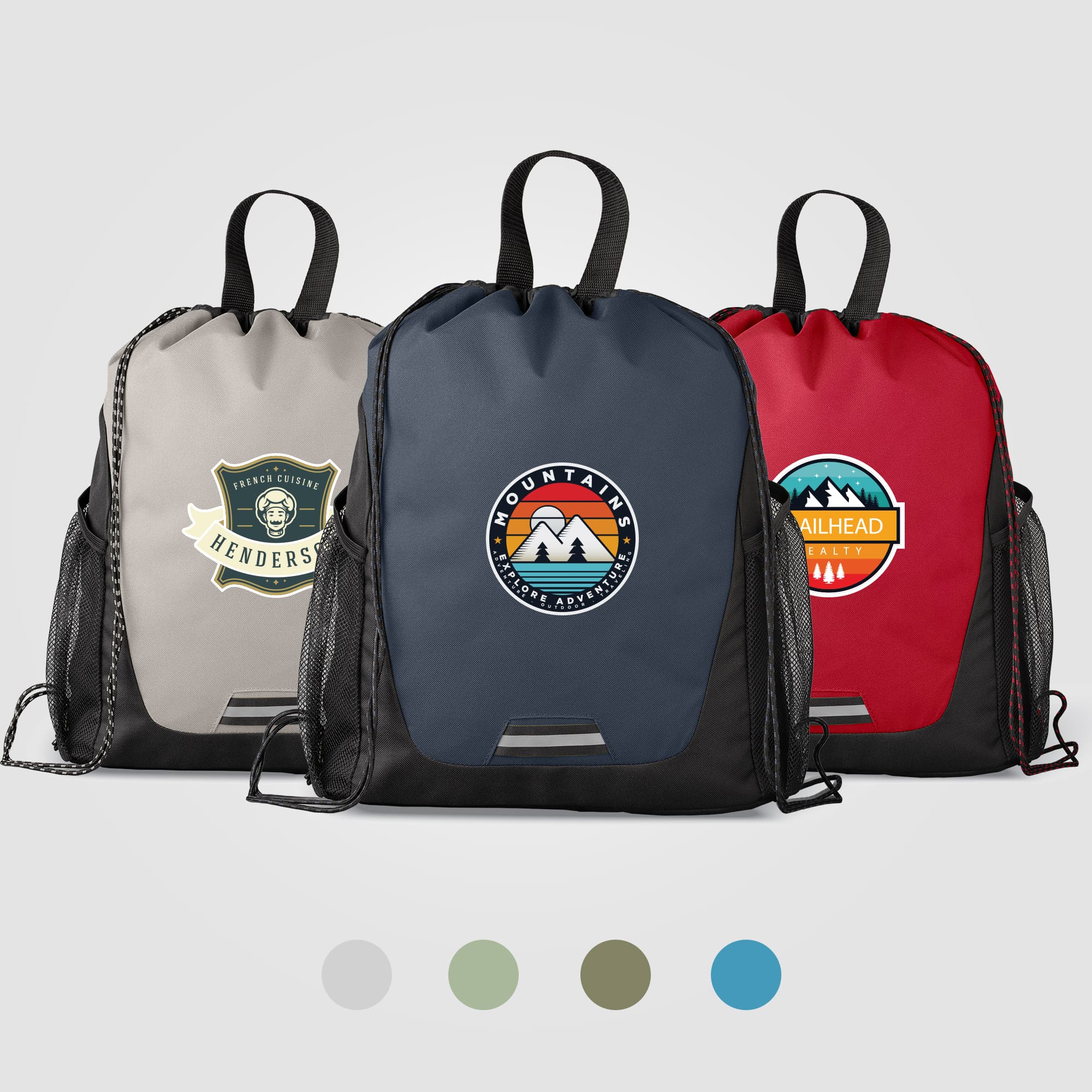 Jotun Recycled Polyester Pocketed Drawstring Bag - 2.6 gal