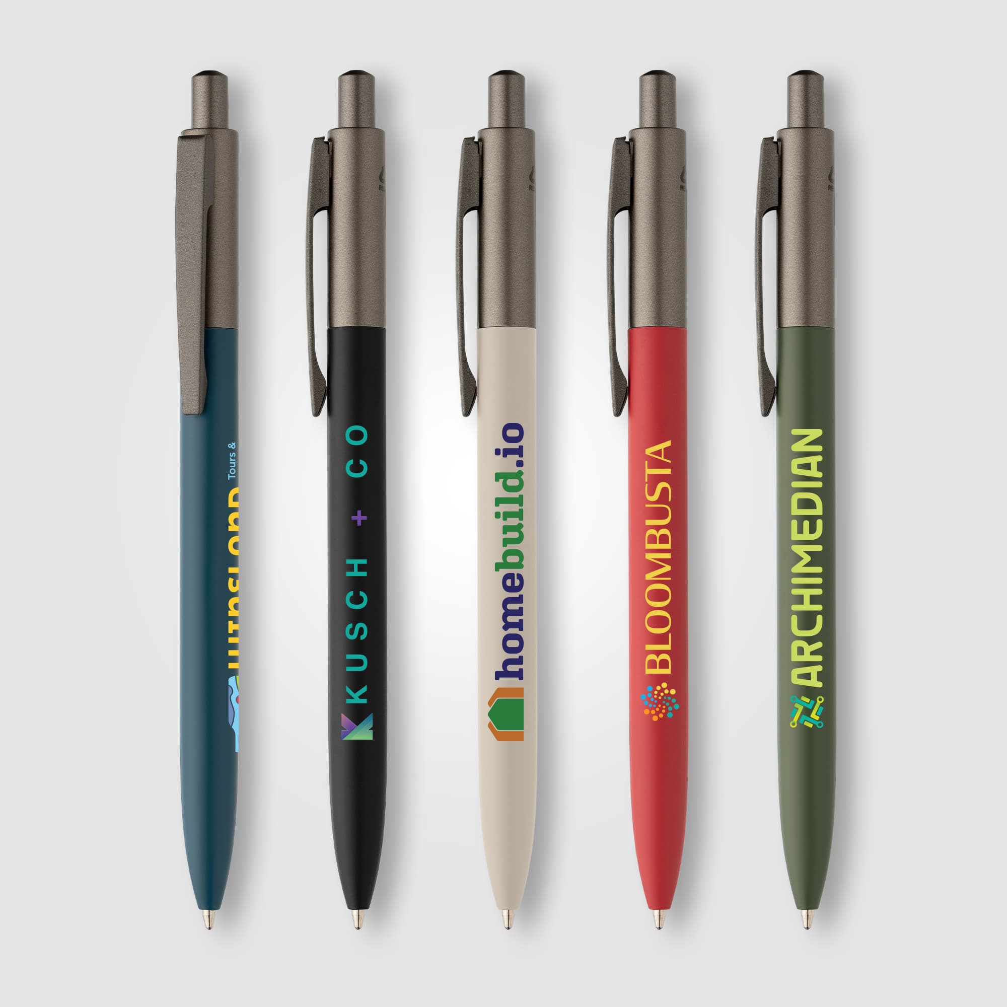 Koro Recycled Aluminum Gunmetal Trim Pen