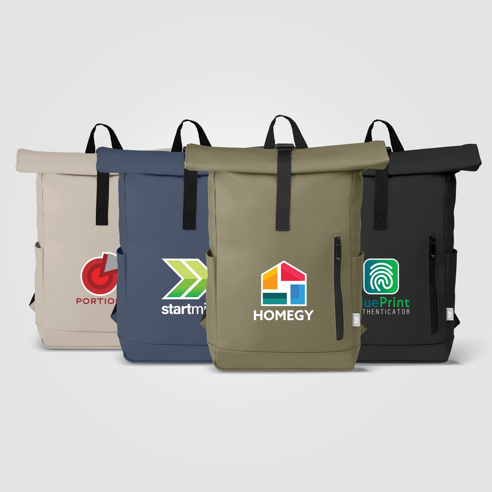 Malmö rPET Waterproof Zipper 15-Inch Laptop Rolltop Backpack – 12L