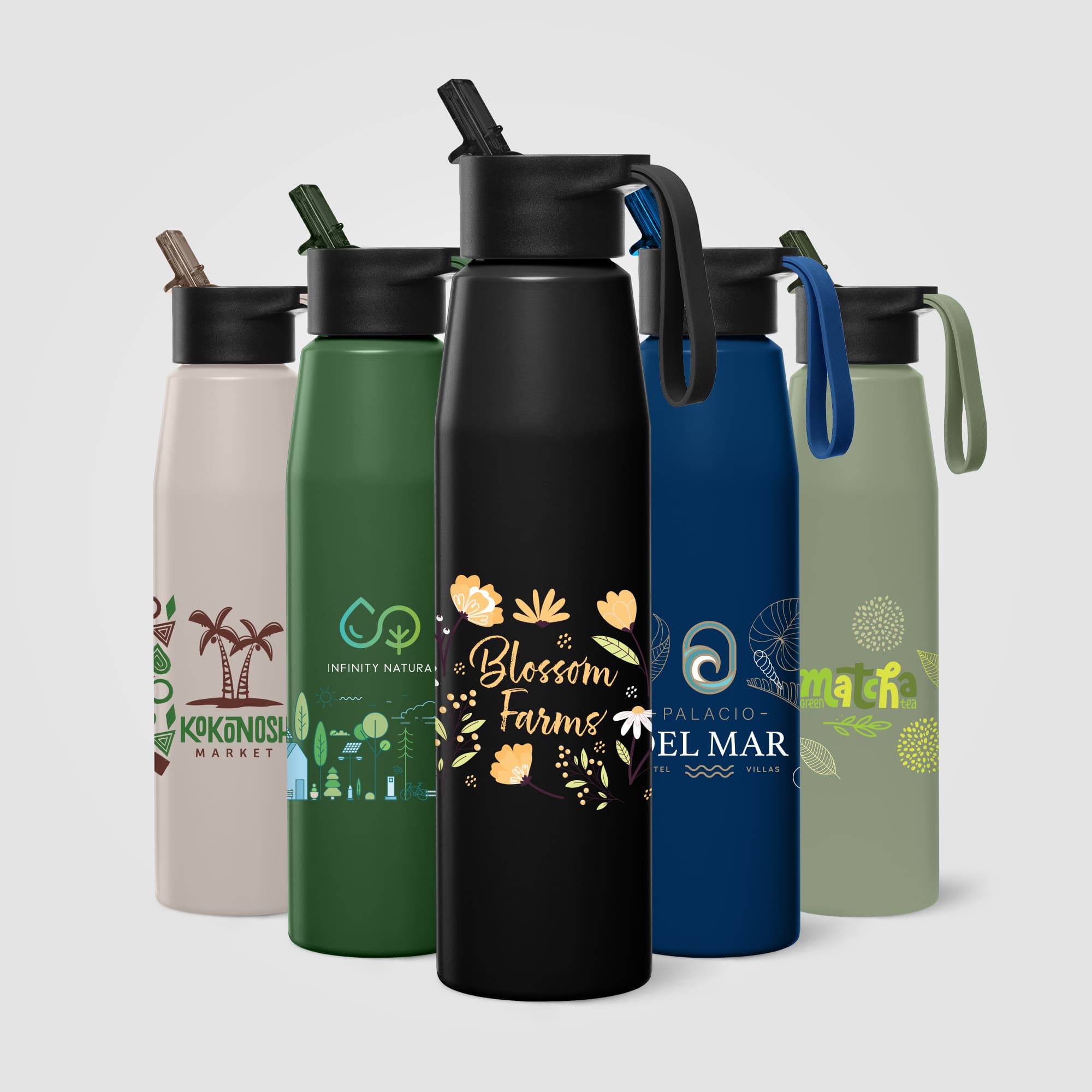 Nexo Recycled Stainless Steel Straw Bottle – 25 oz.