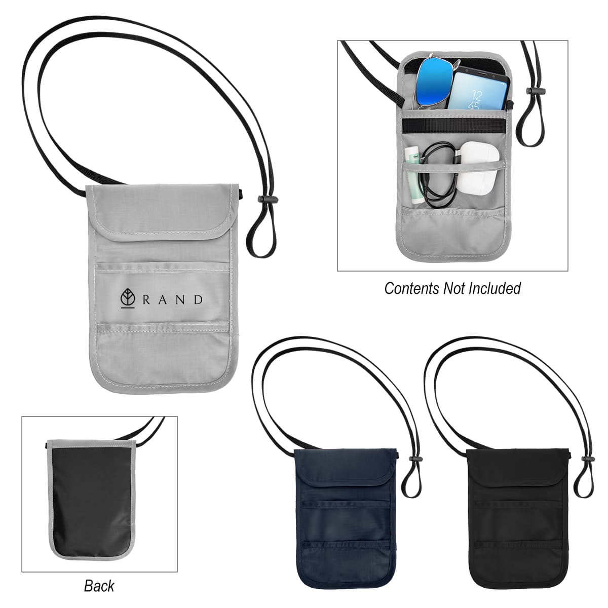 RFID Data Blocking Neck Wallet
