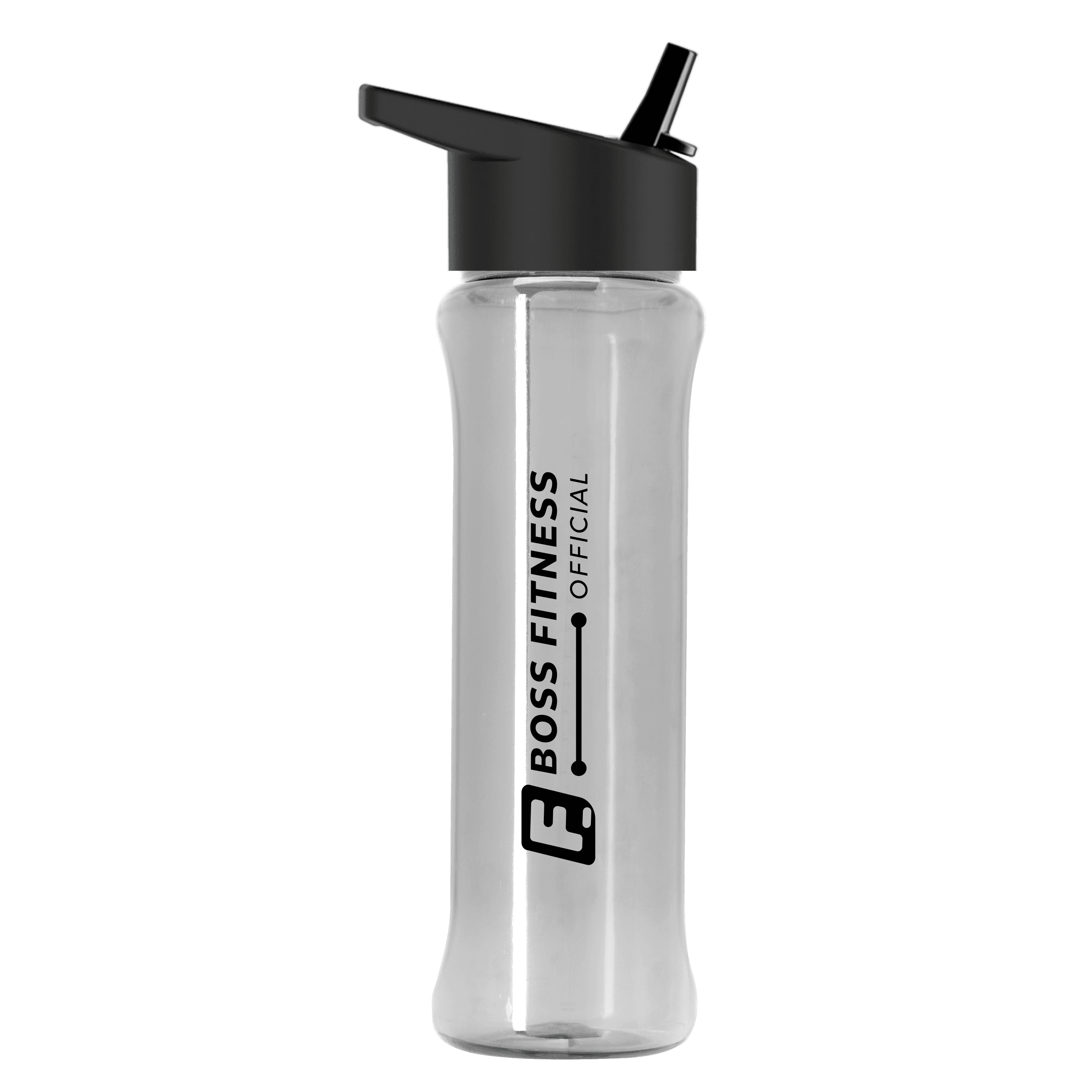 Garyline® Boss Embossed RPET Bottle with Flip-Straw Lid - 26 oz.