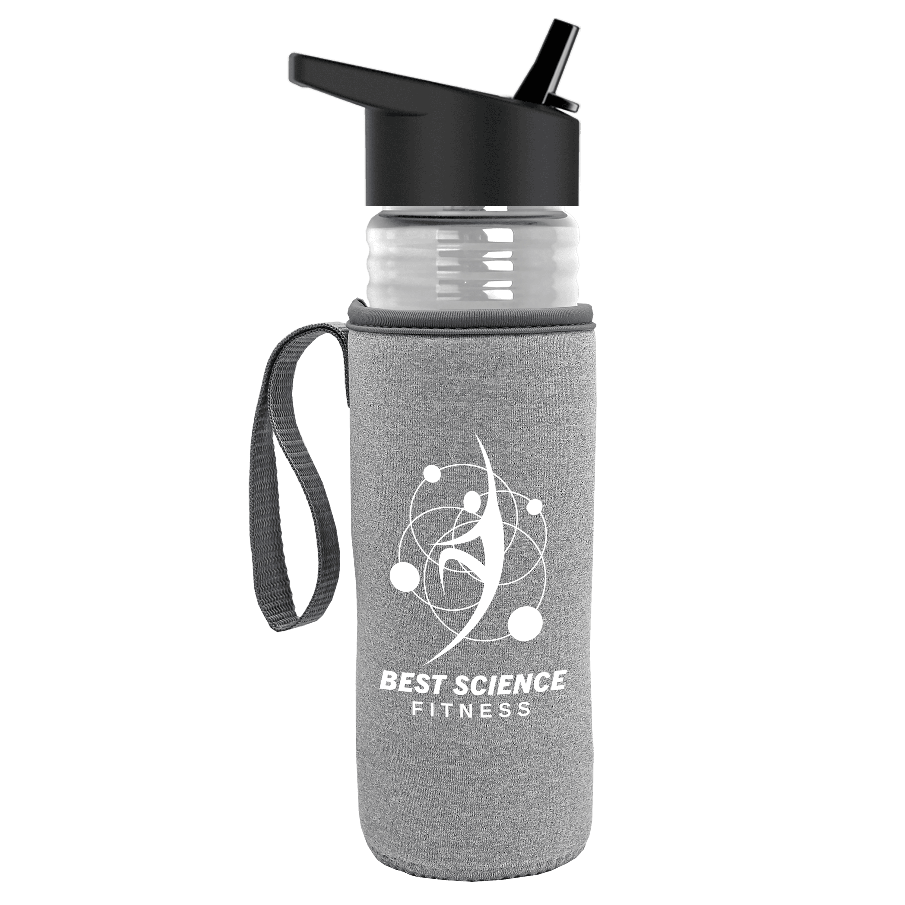 Garyline® Lifeguard Bottle with Flip-Straw Lid and Insulated Caddy - 24 oz.