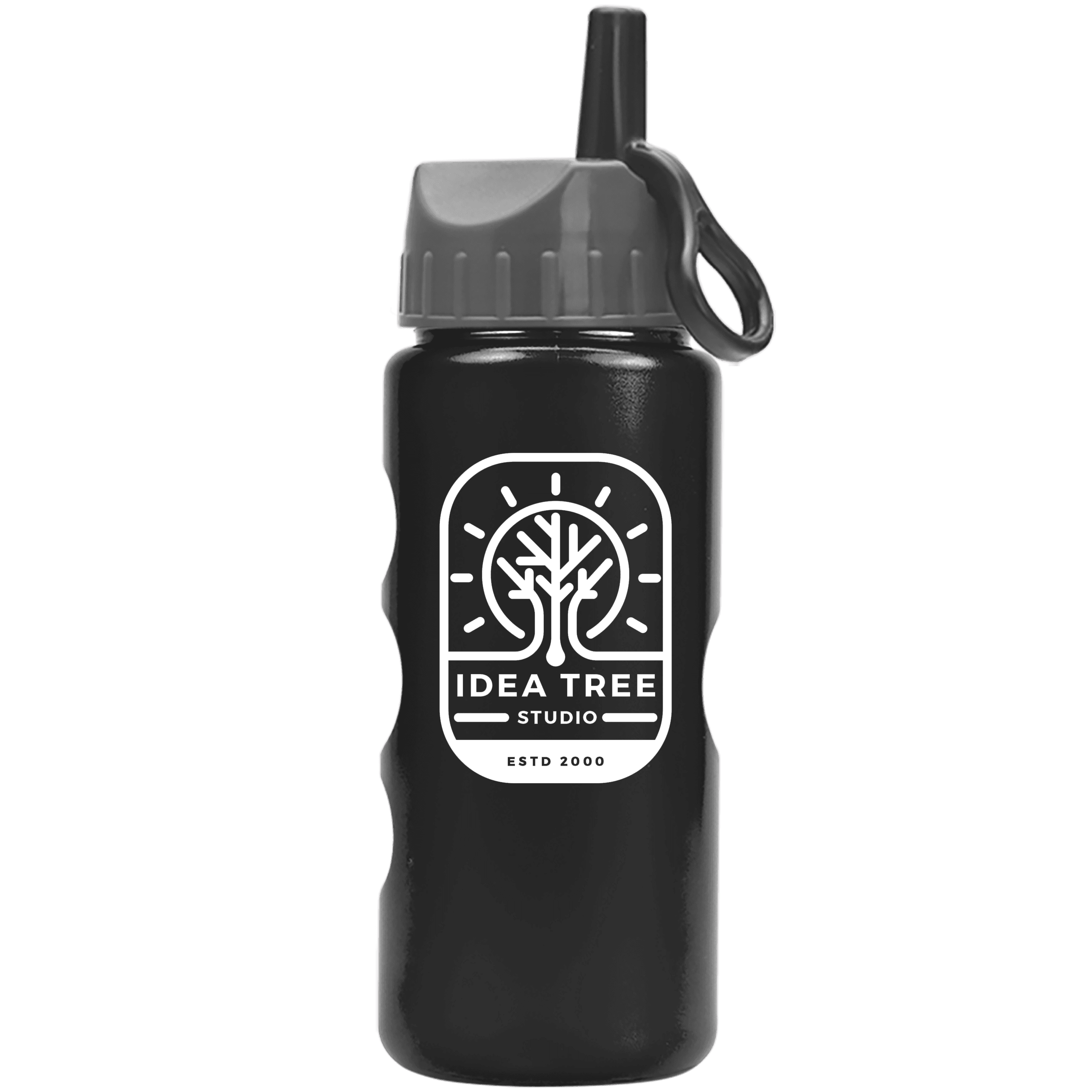 Garyline® Mini Peak Tritan® Metallike Bottle with Ring-Straw Lid - 22 oz.