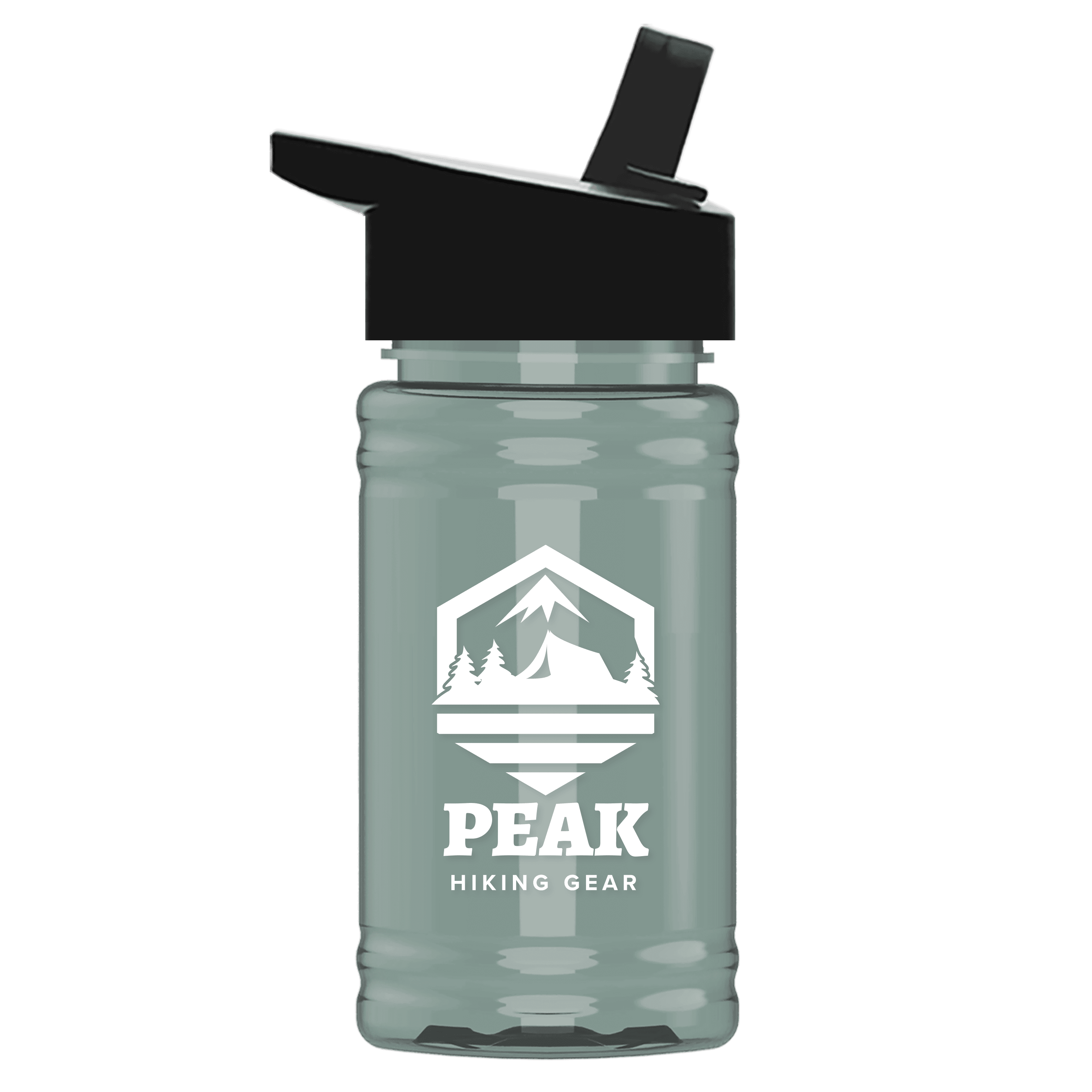 Garyline® Mini RPET Bottle with Flip-Straw Lid - 16 oz.