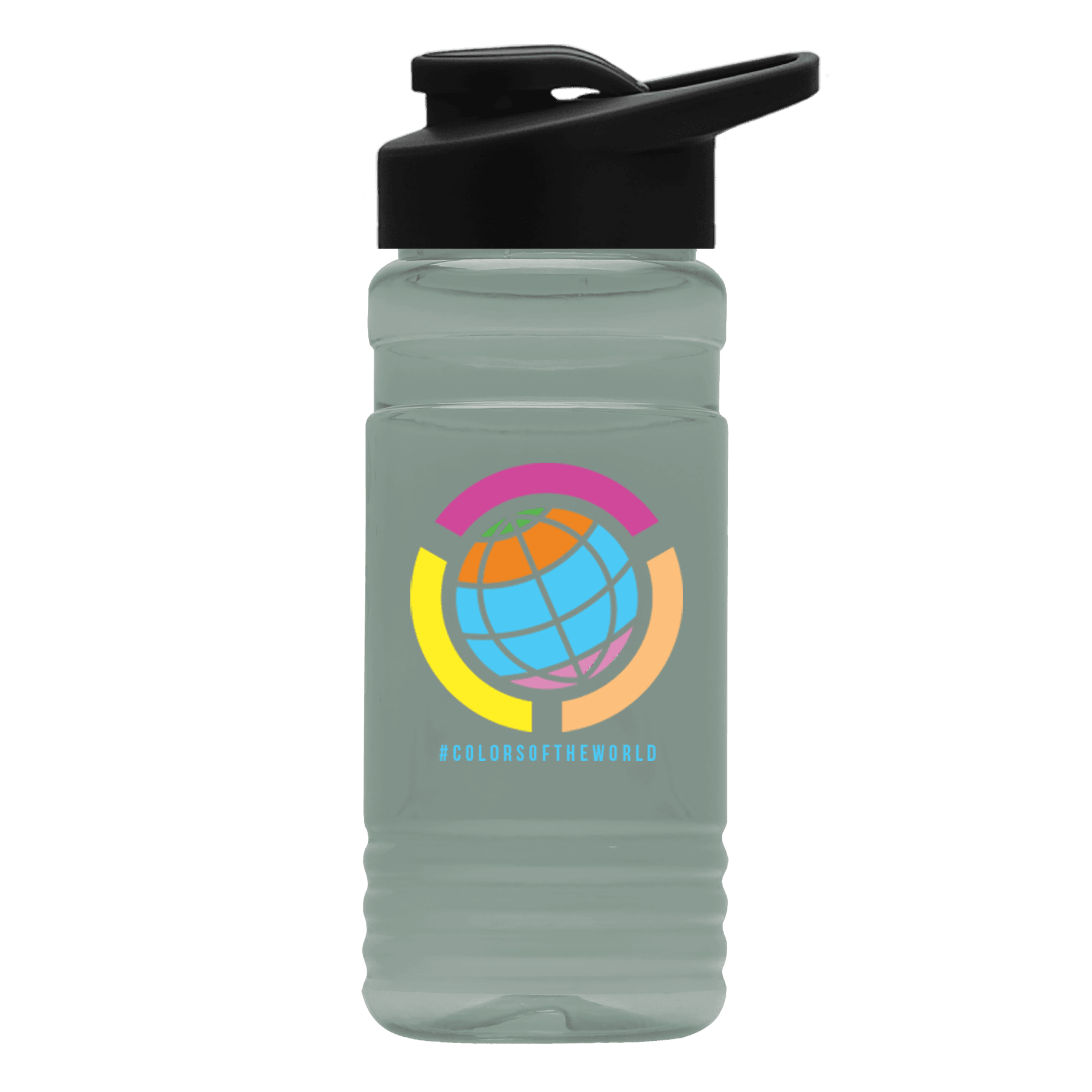 Garyline® RPET Bottle with Drink-Thru Lid - 20 oz.