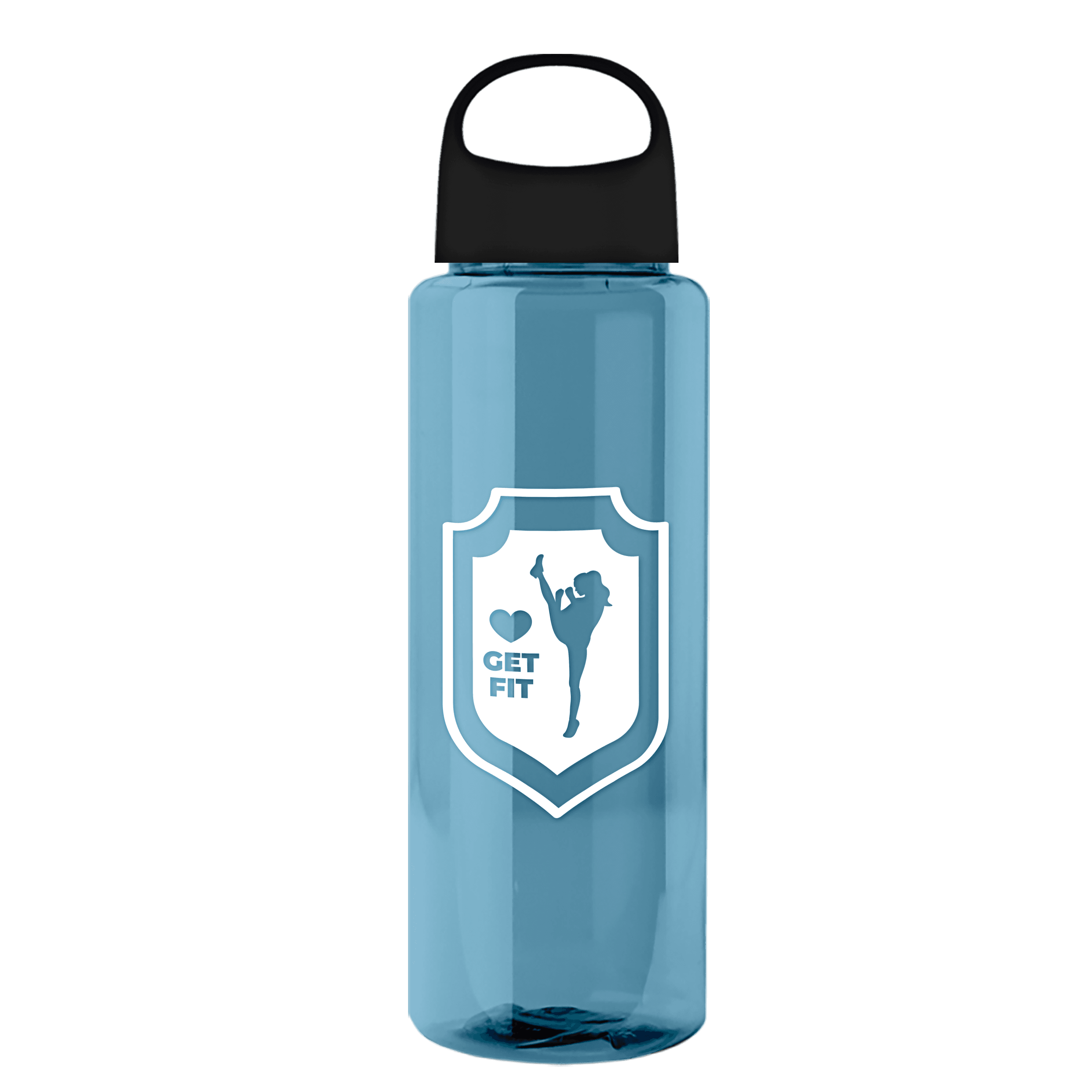 Garyline® Slim Fit RPET Bottle with Oval Crest Lid - 32 oz.