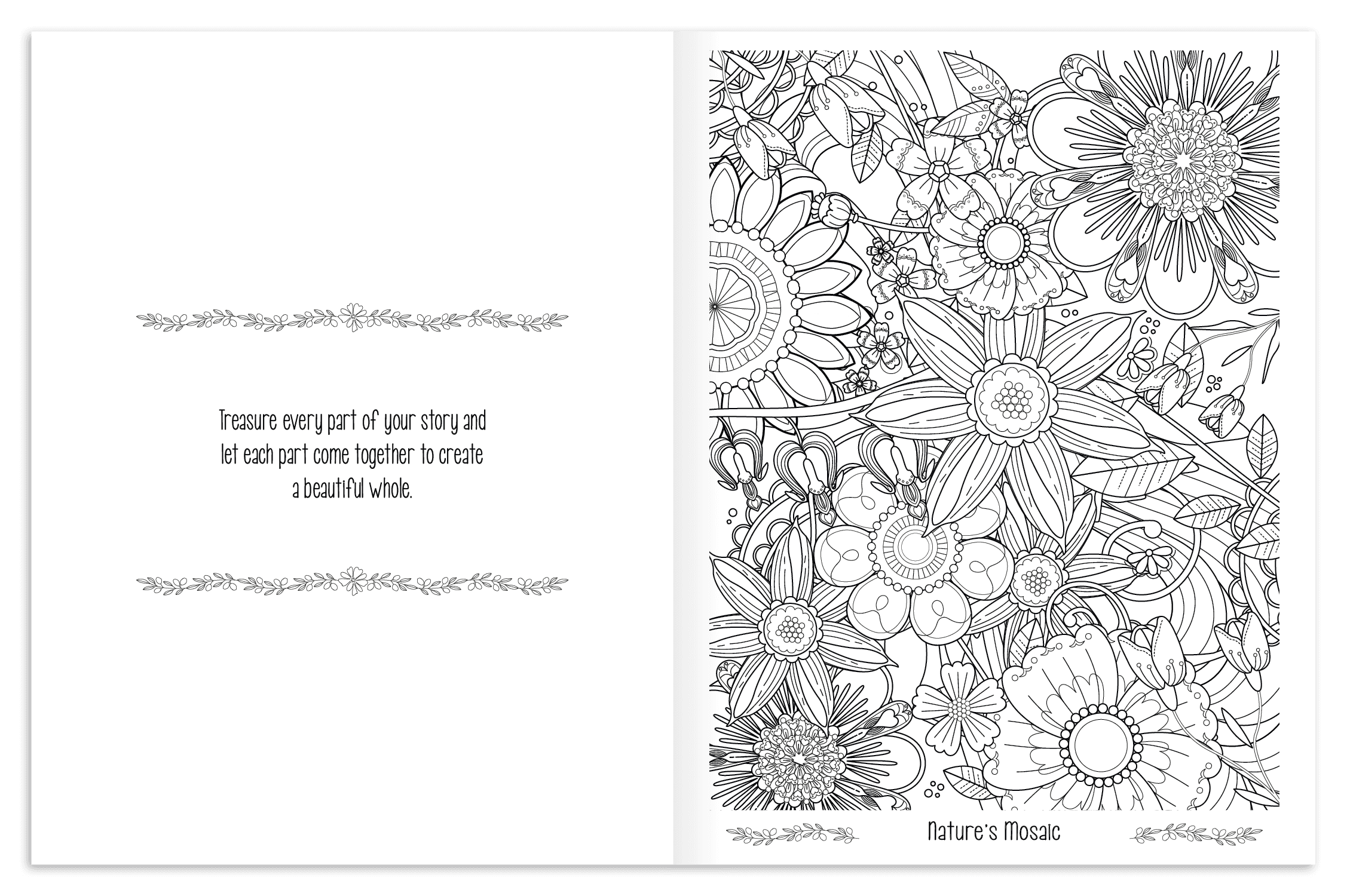 Good Value™ Floral Bliss Adult Coloring Book