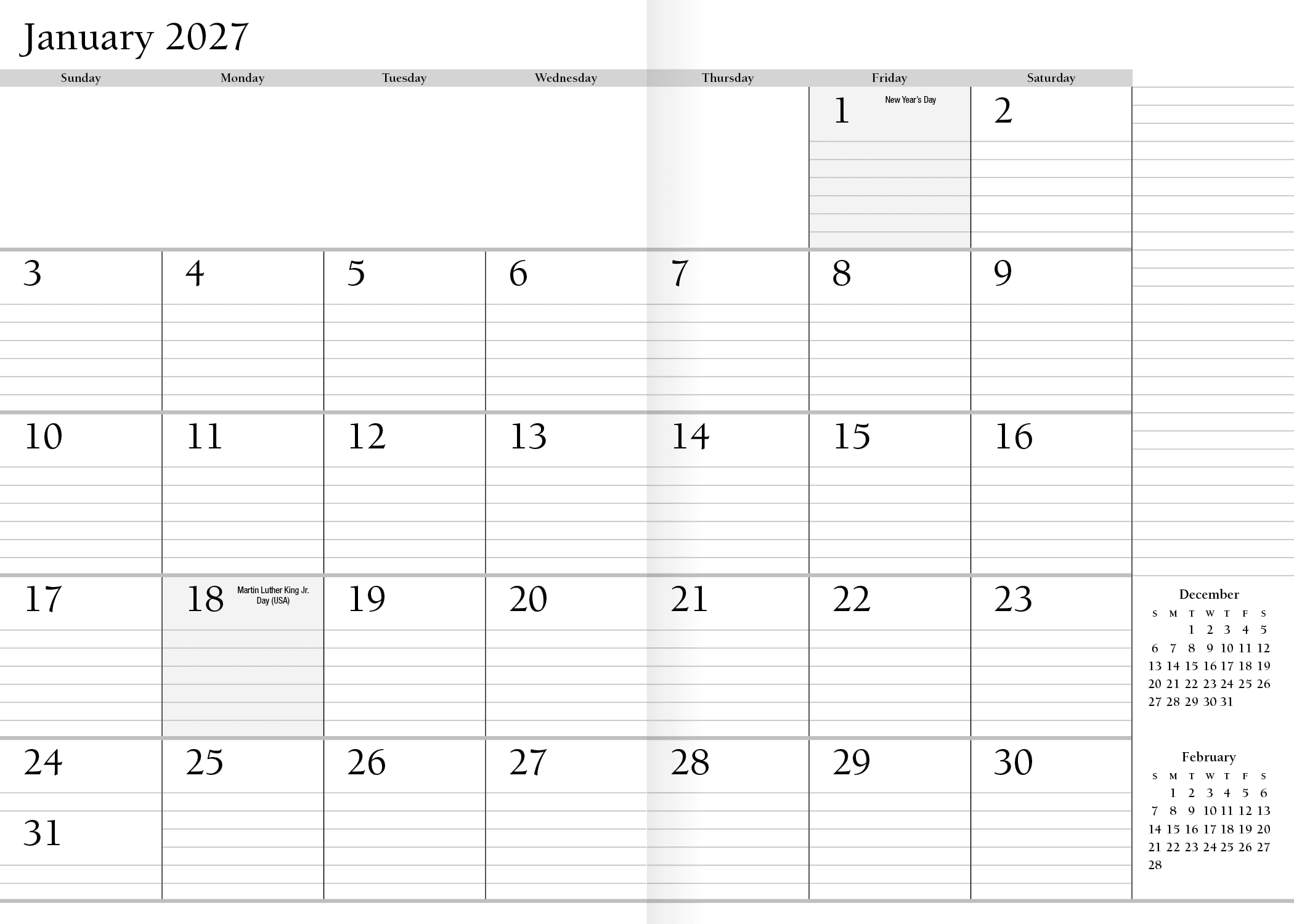 HotLine® Products Leatherette Planner