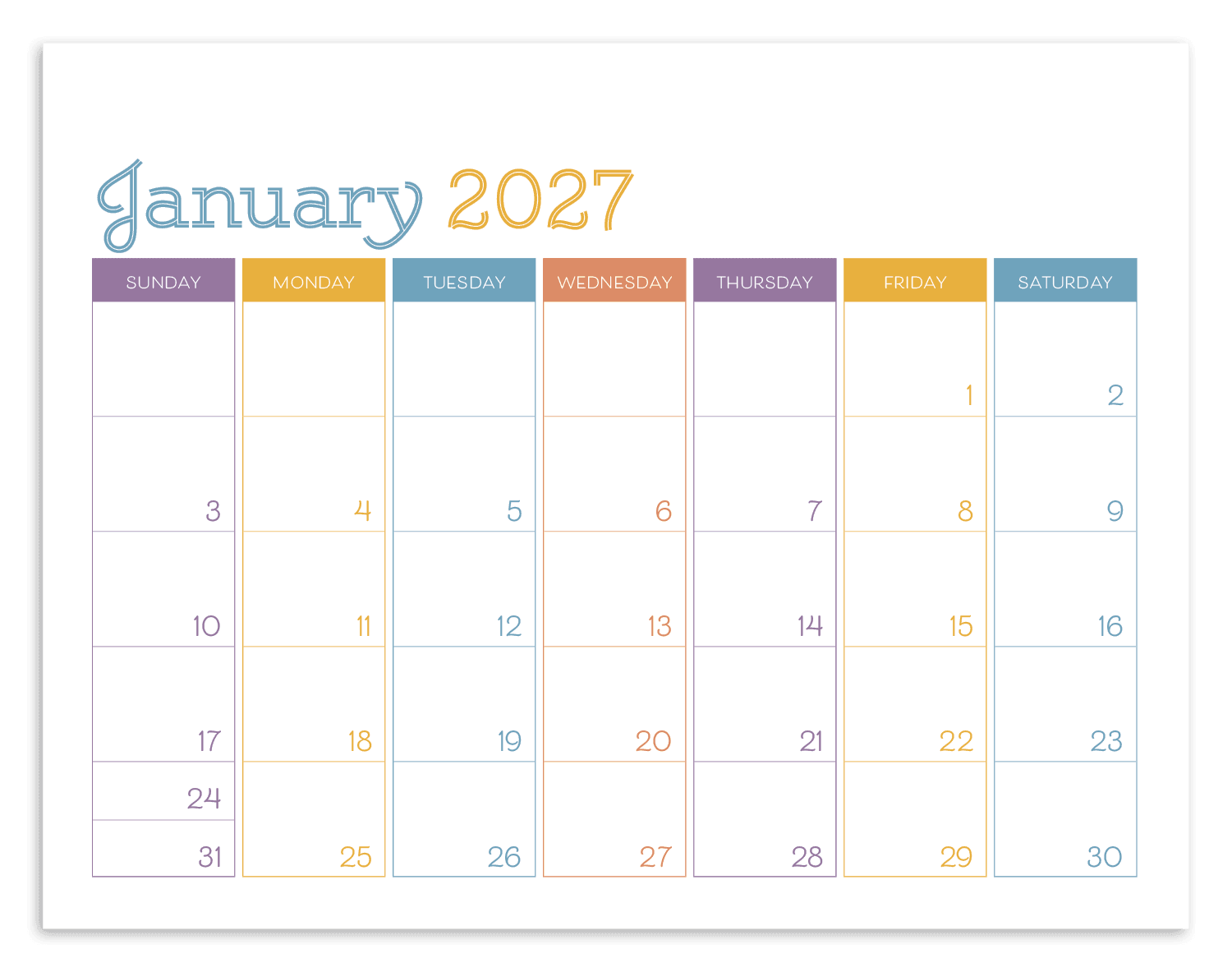 Triumph® Calendars Small Monthly Desk Pad - Colors