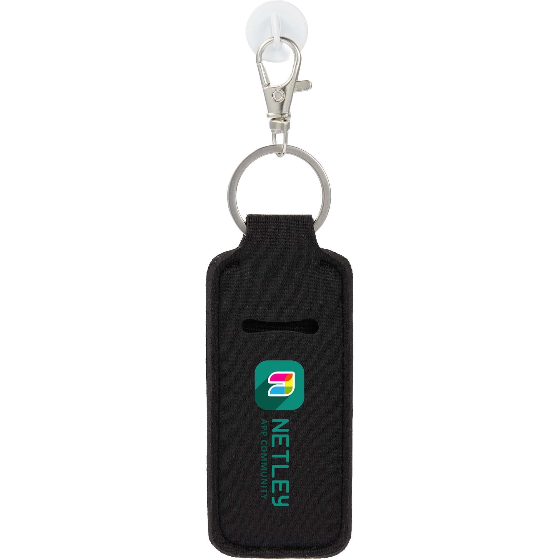 Bottle Charm with Neoprene Chapstick Holder