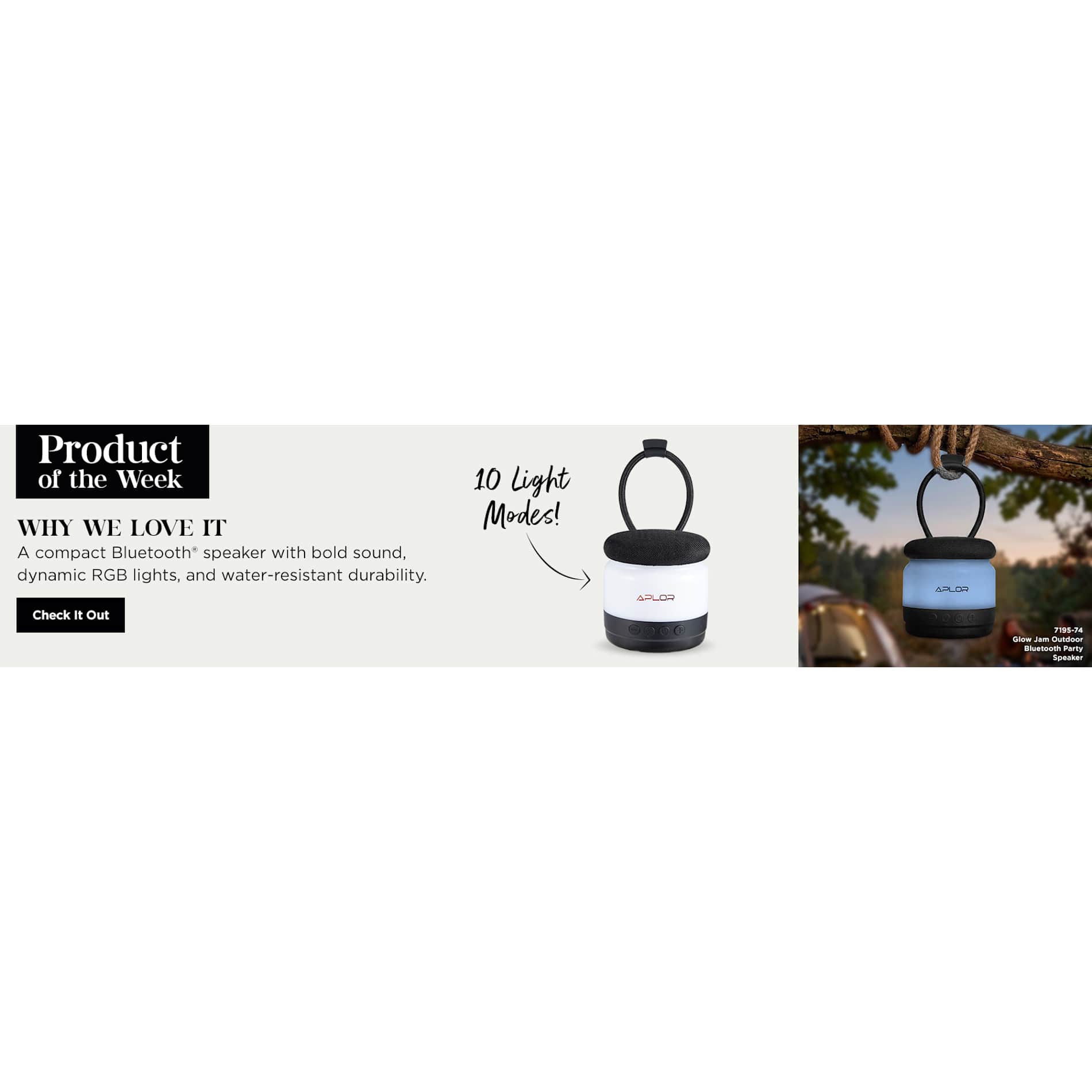 Glow Jam Outdoor Bluetooth Speaker
