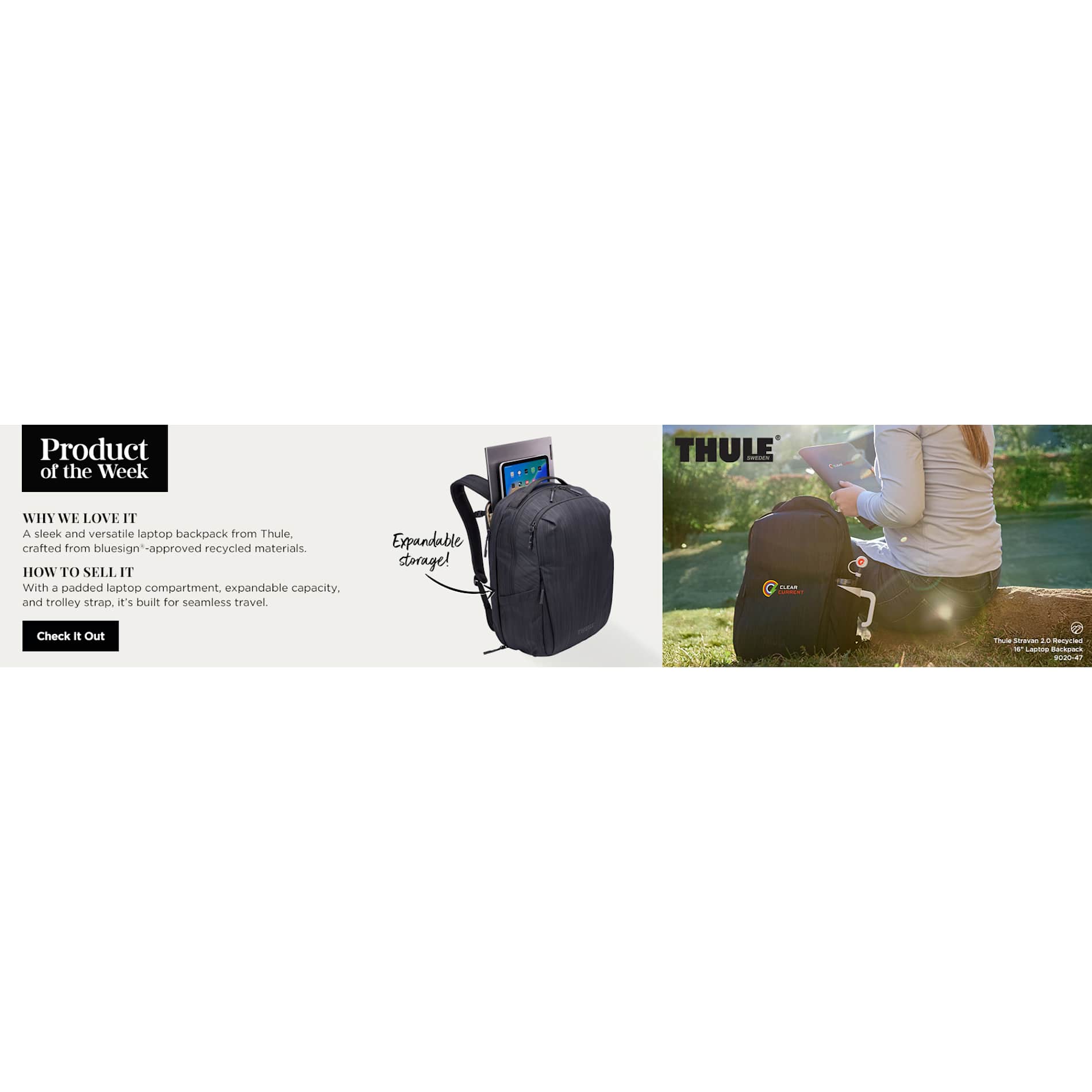 Thule Recycled Stravan 2.0 Backpack