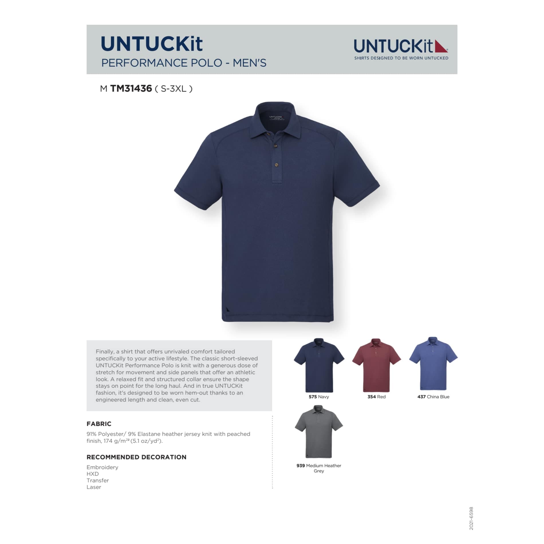 UNTUCKit Performance Polo - Men's