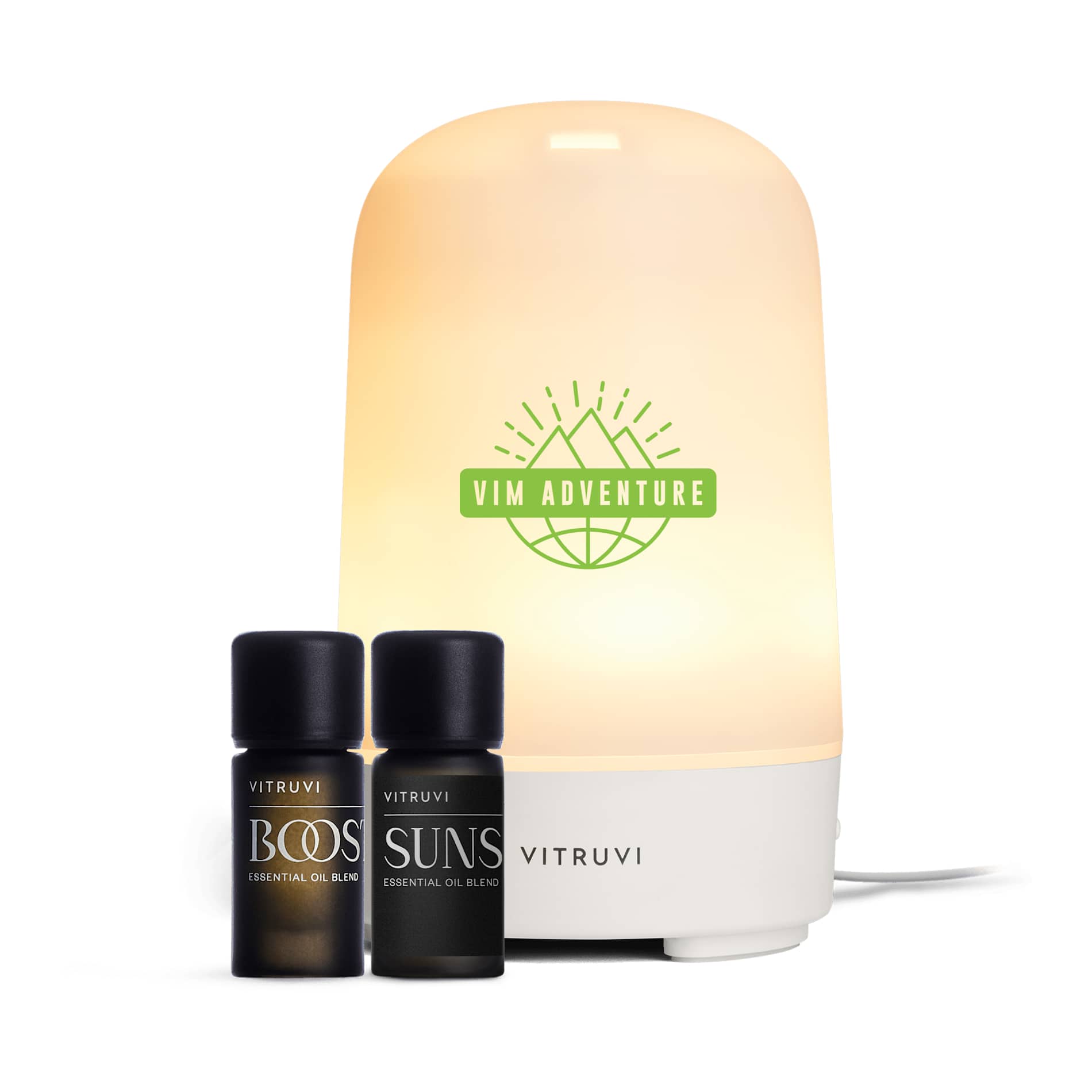 Vitruvi Glow Diffuser and Essential Oil Bundle Set