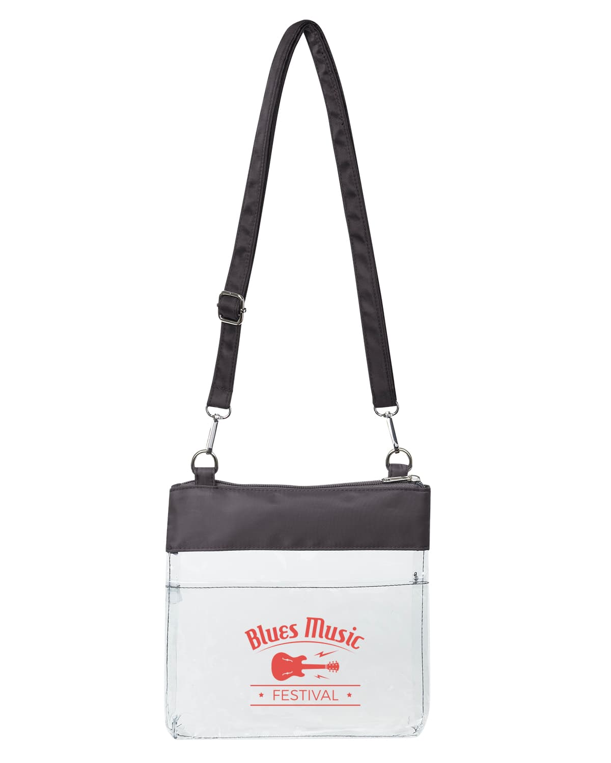 All Access Clear Crossbody Bag with Detachable Strap.